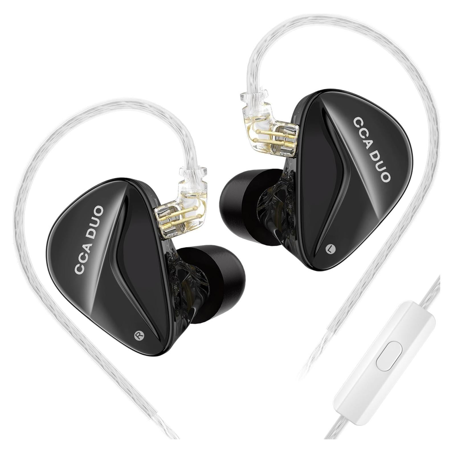 Auriculares In Ear CCA Duo HiFi con Micrófono Aislantes de Ruido