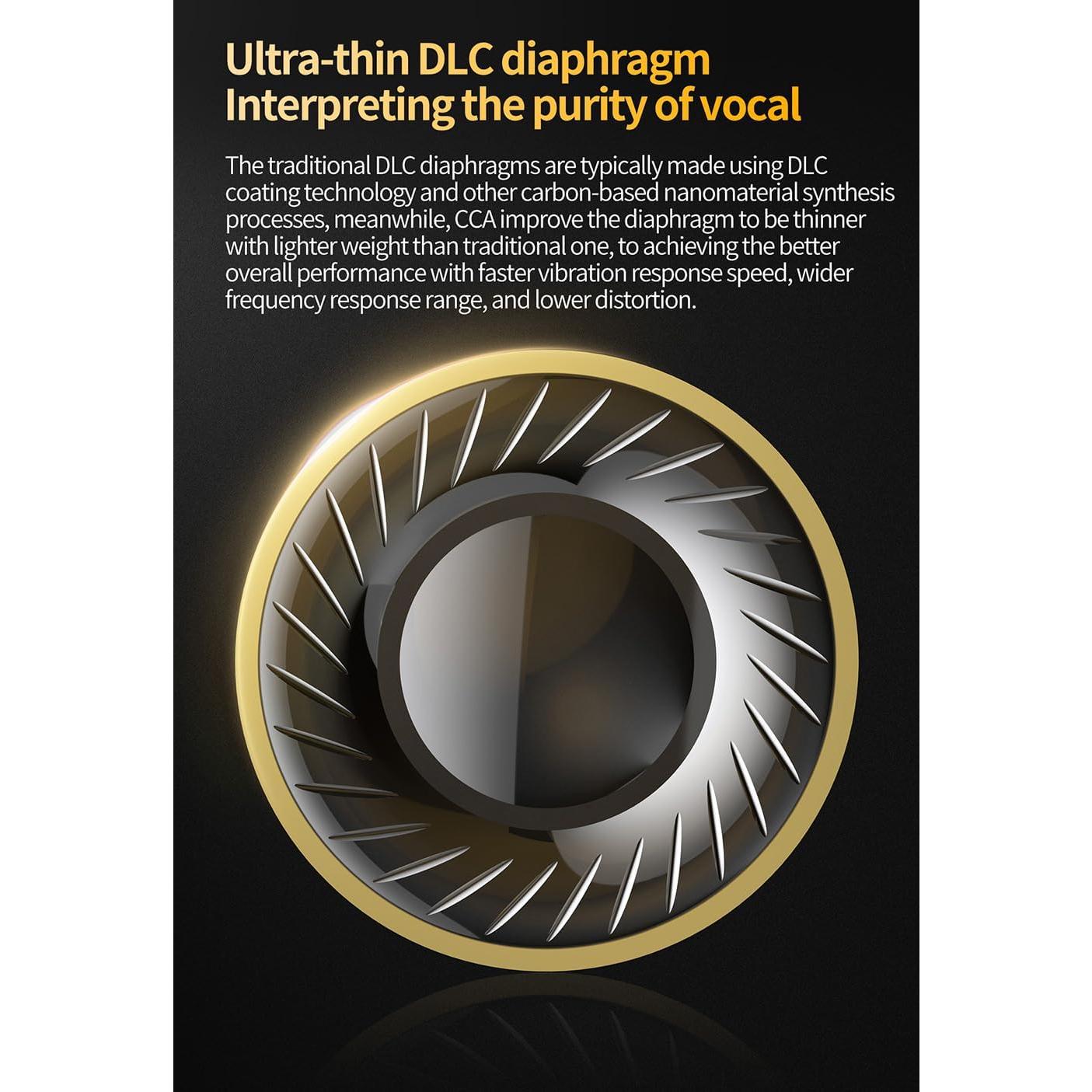 Auriculares In Ear CCA CRA PRO, Sonido Claro y Bajo Profundo