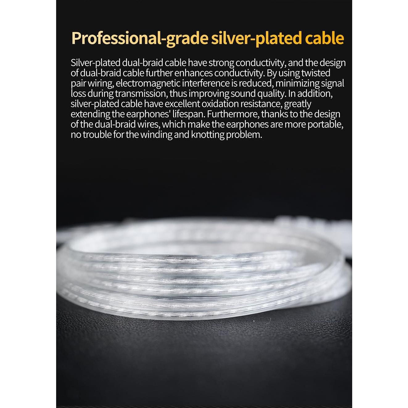 Auriculares In Ear CCA CRA PRO, Sonido Claro y Bajo Profundo