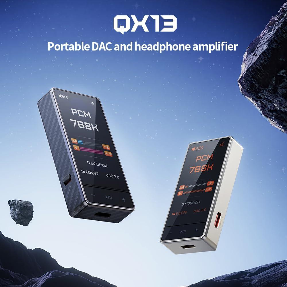 DAC Amplificador Portátil FiiO QX13 8 Canales ESS 900mW Oro Titanio
