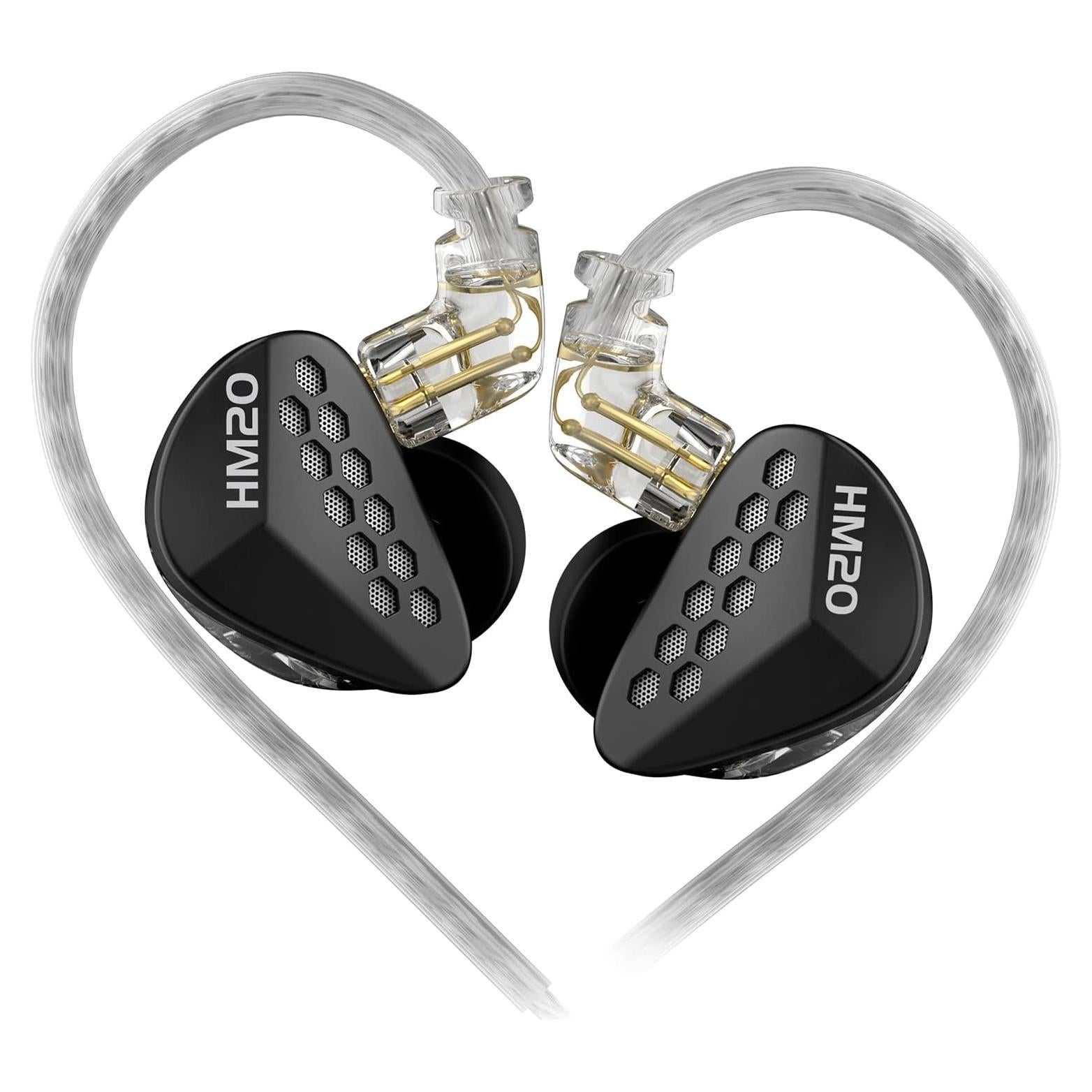 Auriculares In-Ear CCA HM20 HiFi con Cable Desmontable Negro