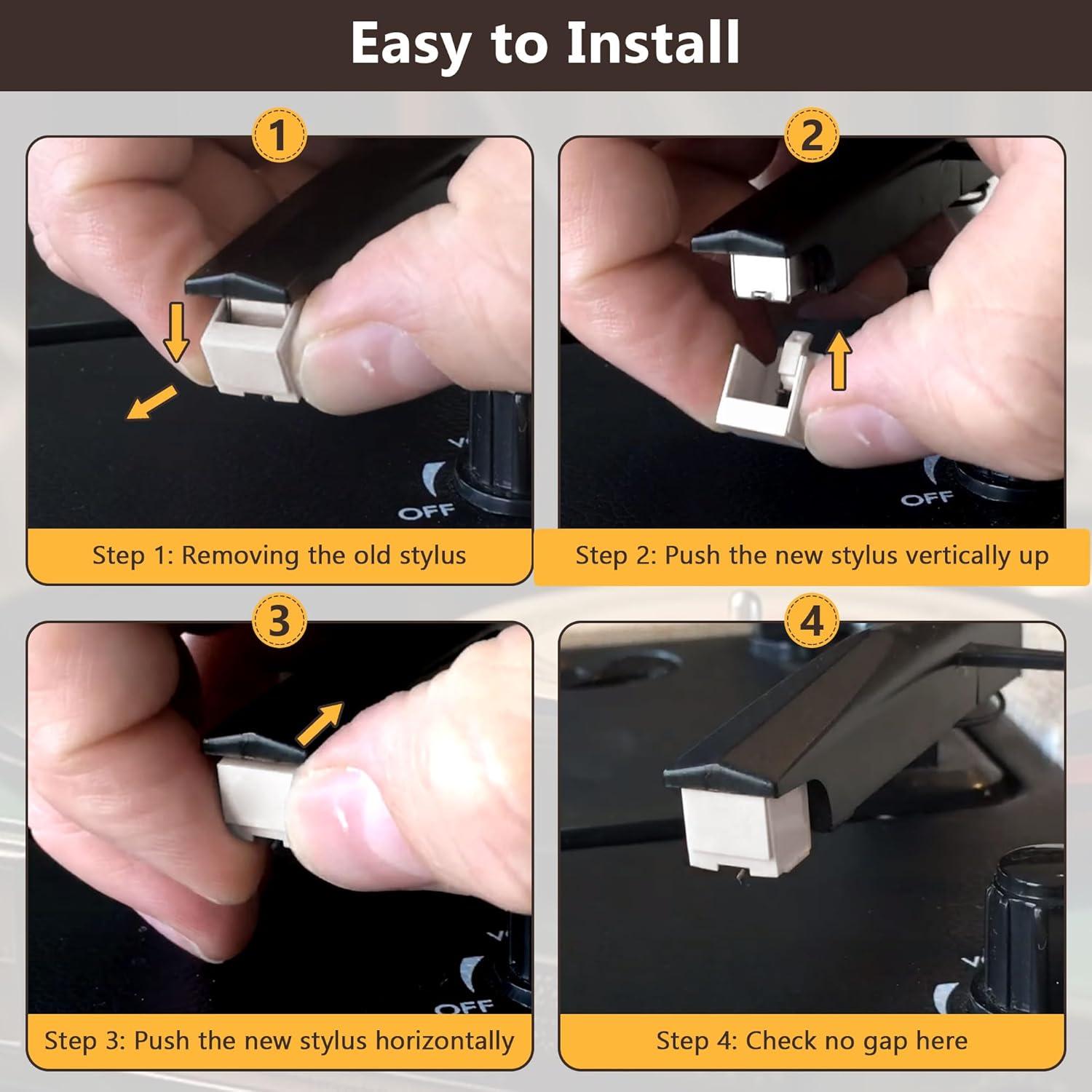 Aguja de Reemplazo Dreyoo ATN3600L para Tocadiscos Audio-Technica