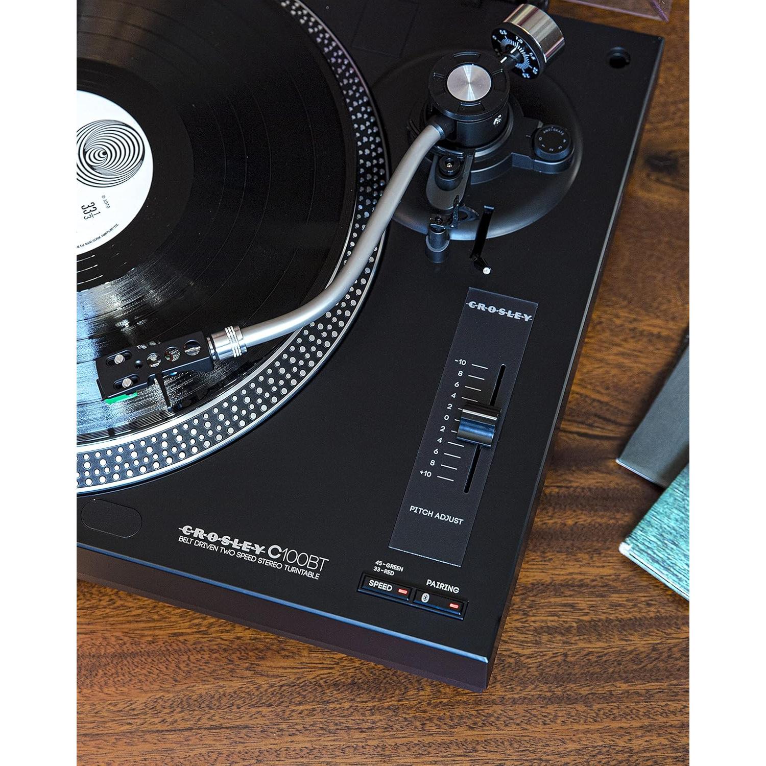 Tocadiscos Bluetooth Crosley KT100BT-BK con Altavoces 30W