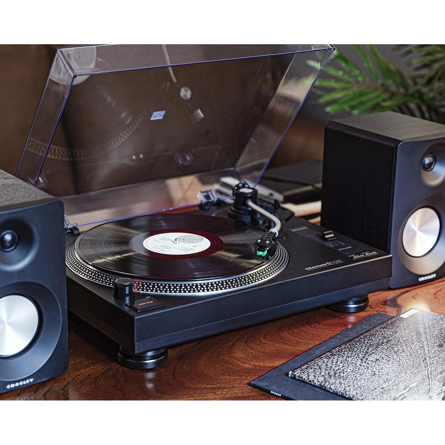 Tocadiscos Bluetooth Crosley KT100BT-BK con Altavoces 30W