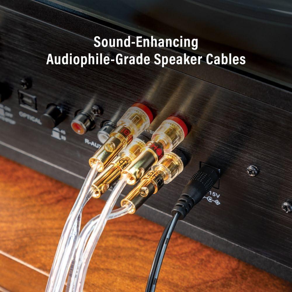 Tocadiscos Bluetooth Crosley C92A-BK con Altavoces 120W