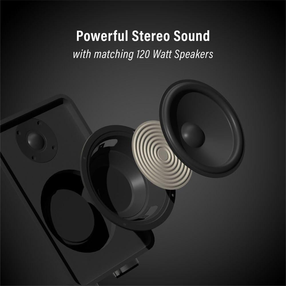 Tocadiscos Bluetooth Crosley C92A-BK con Altavoces 120W