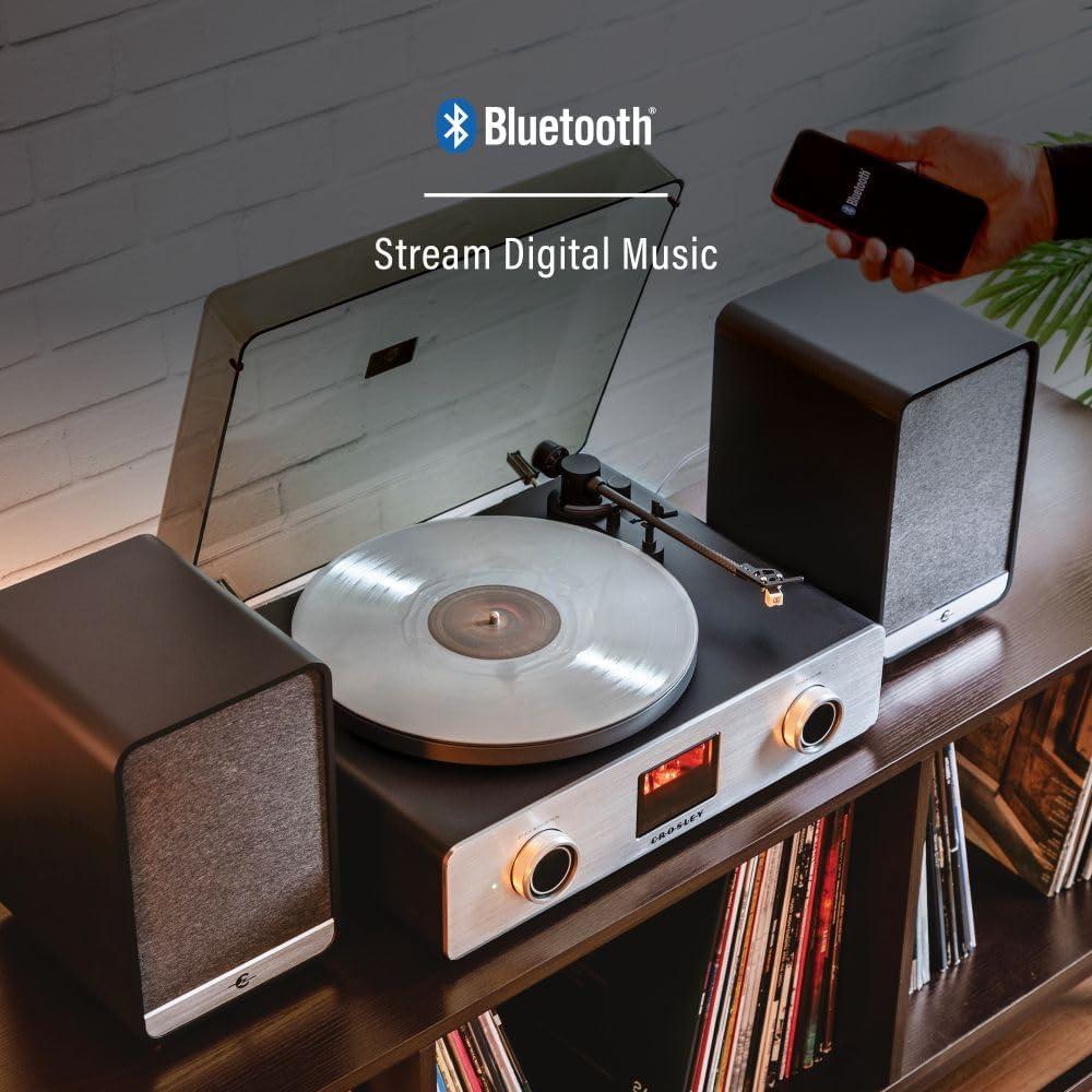 Tocadiscos Bluetooth Crosley C92A-BK con Altavoces 120W