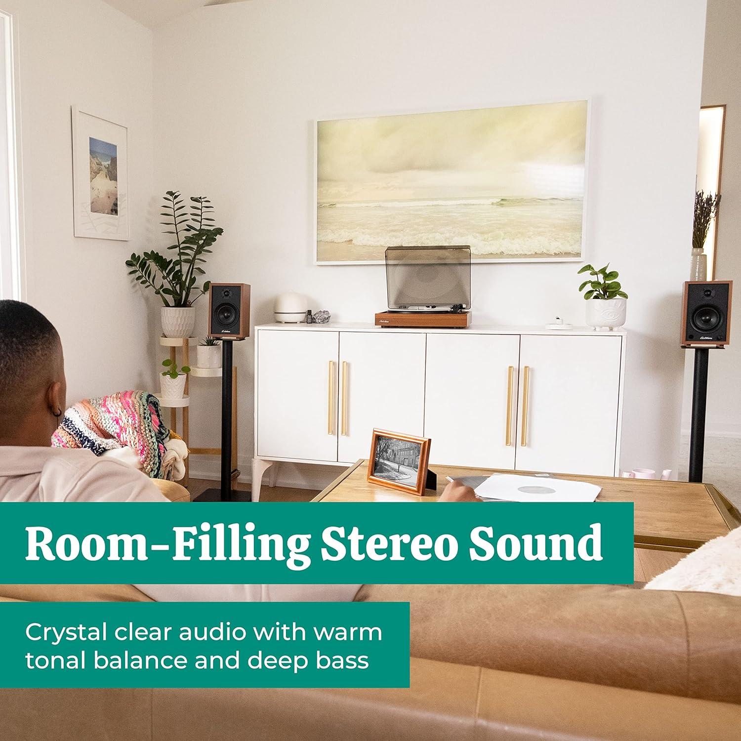 Tocadiscos Bluetooth Electrohome Montrose con Altavoces 4"