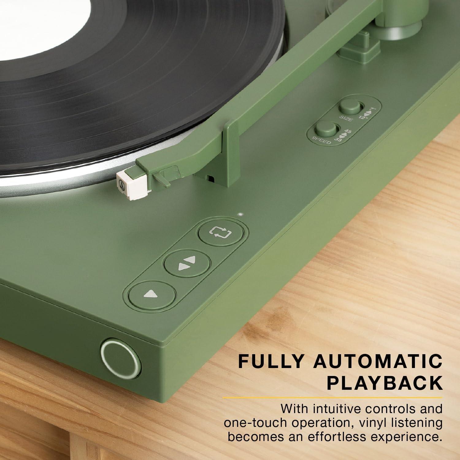 Tocadiscos Automático Victrola VPT-800 Verde Bluetooth 2 Velocidades