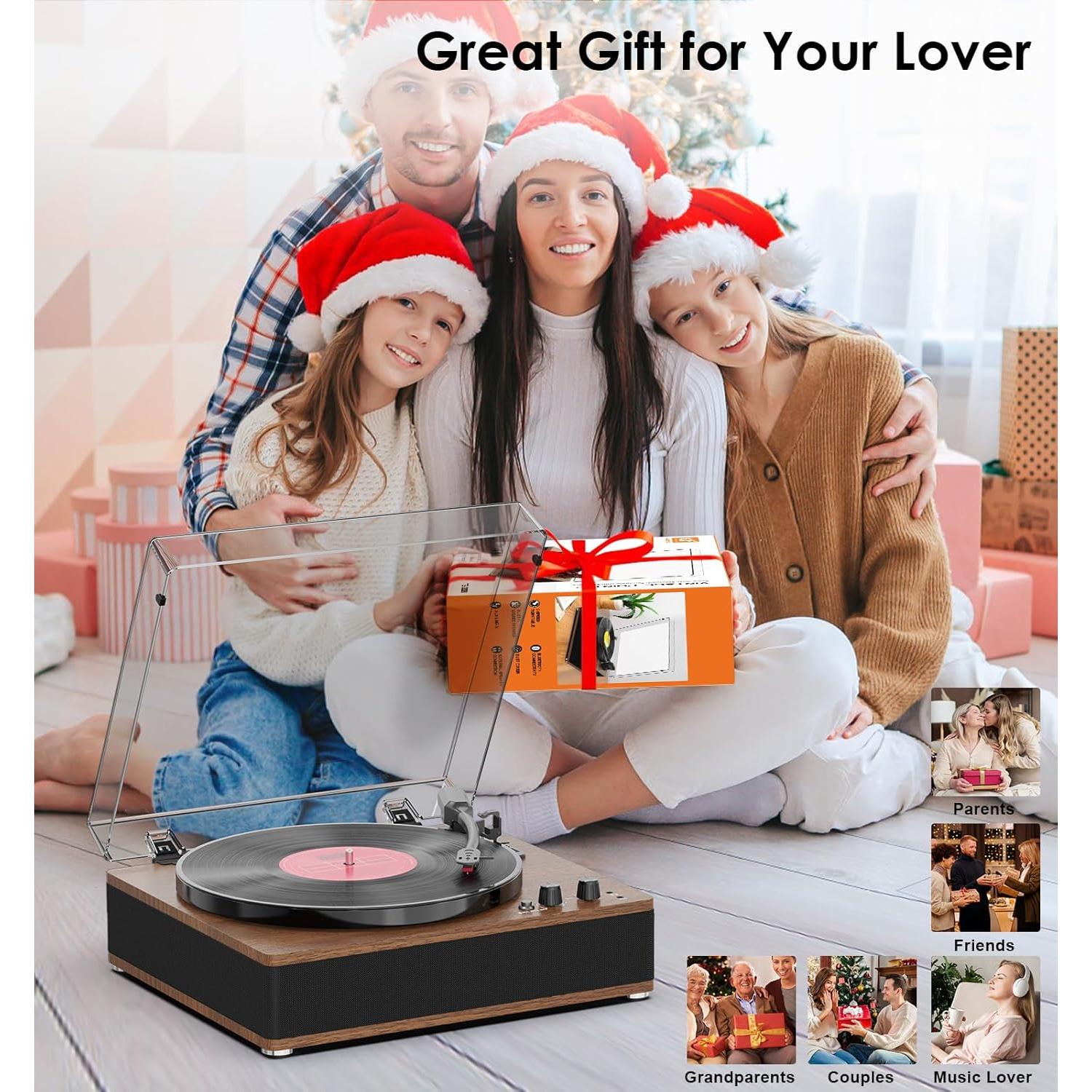 Reproductor de Discos Vinilos Bluetooth Vinylslink TE-3008TAN