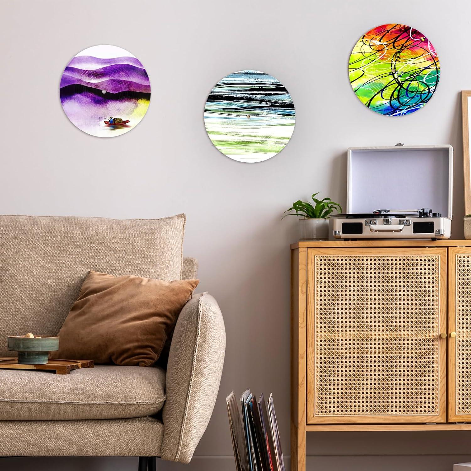 Discos de Vinilo Falsos Blancos 30 cm - 6 Piezas Decorativas