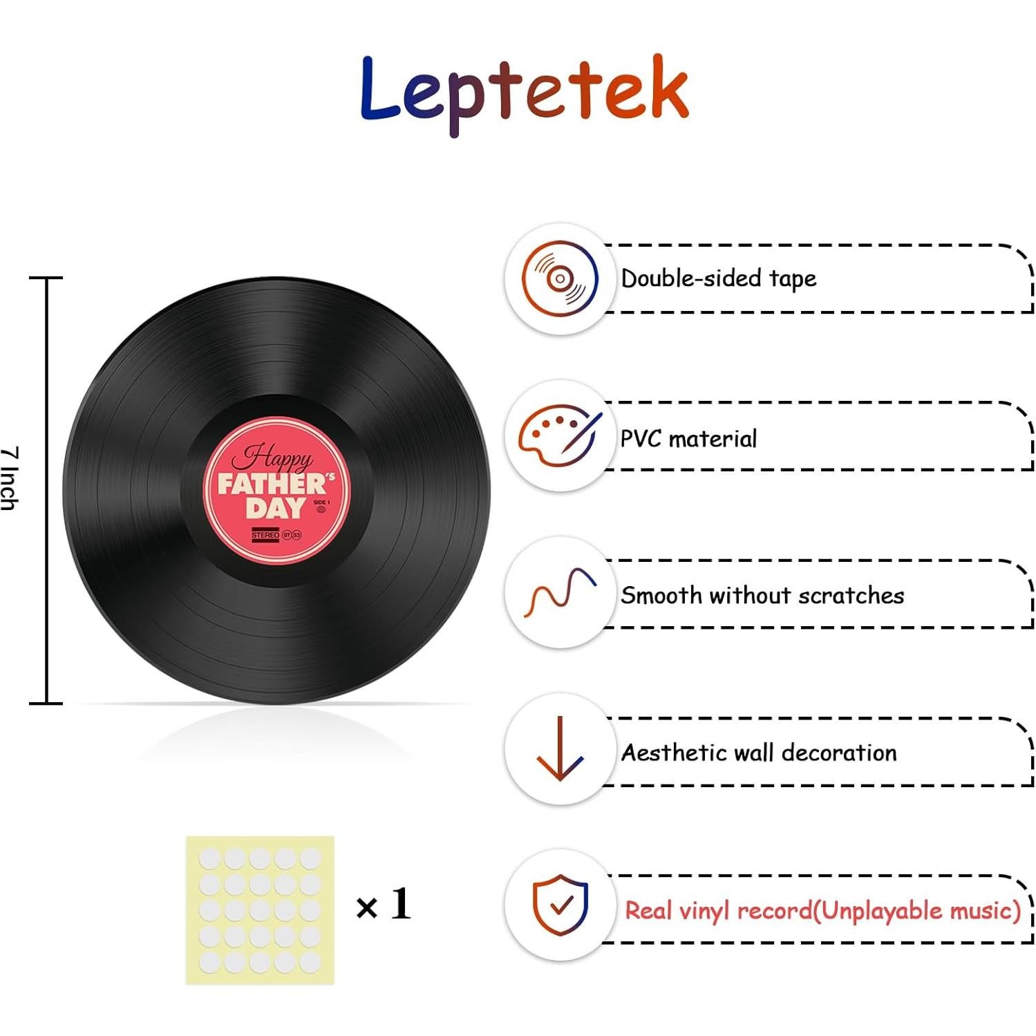 6 Discos de Vinilo Vintage Leptetek 17.78 cm para Decoración