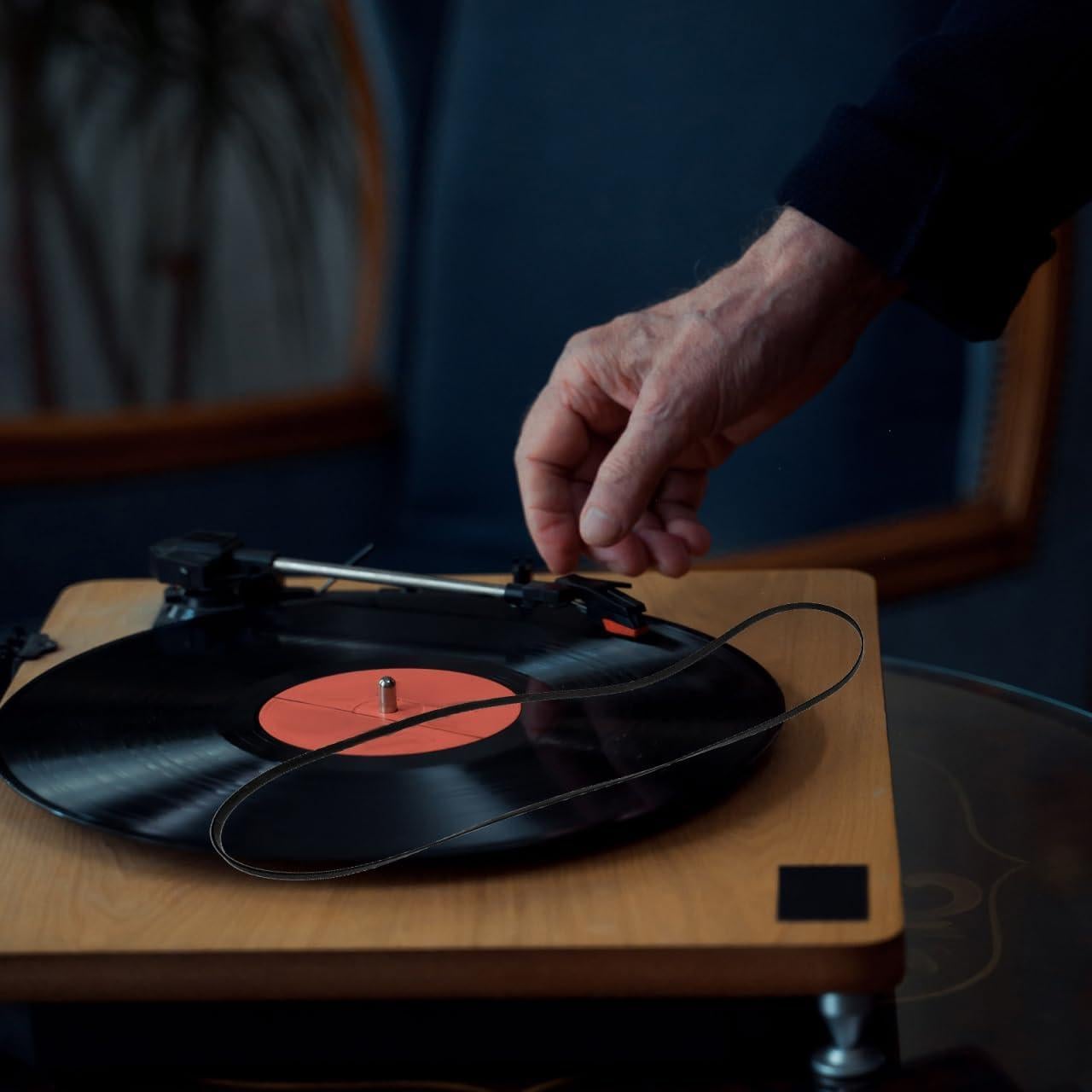 Mikikit Phonograph Record Player Belt Replacement Durable Rubber Turntable Belt for Vinyl Record Players Easy to Install High Performance and Reliable