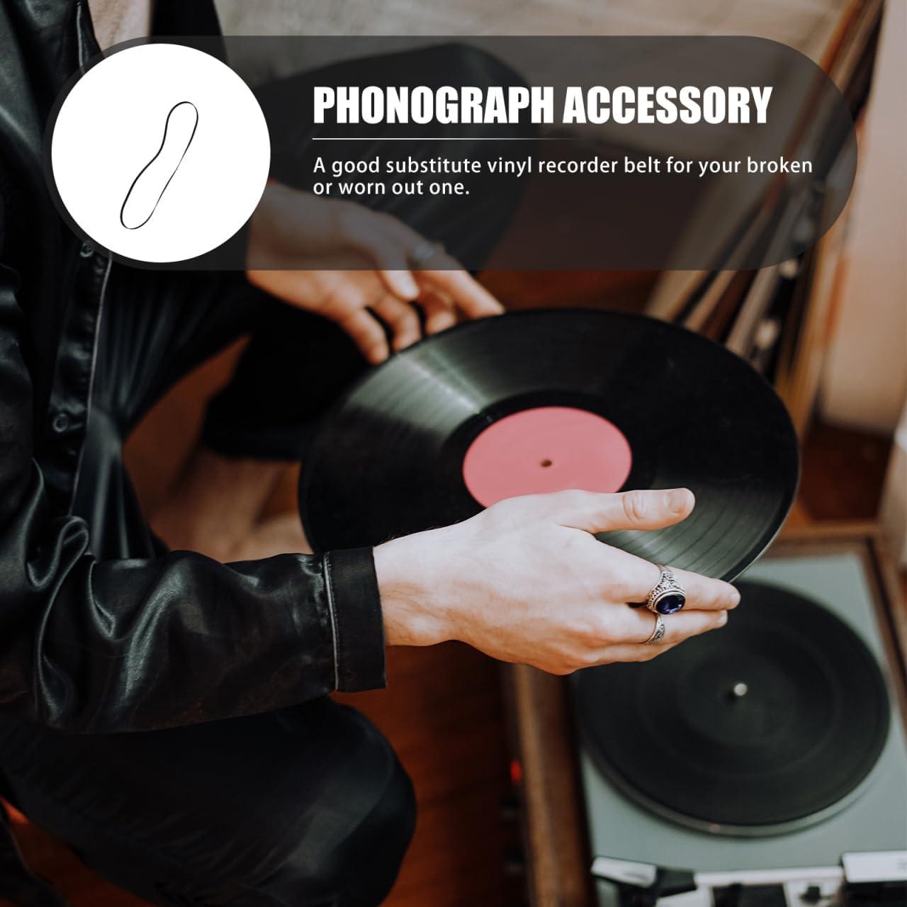 Mikikit Phonograph Record Player Belt Replacement Durable Rubber Turntable Belt for Vinyl Record Players Easy to Install High Performance and Reliable