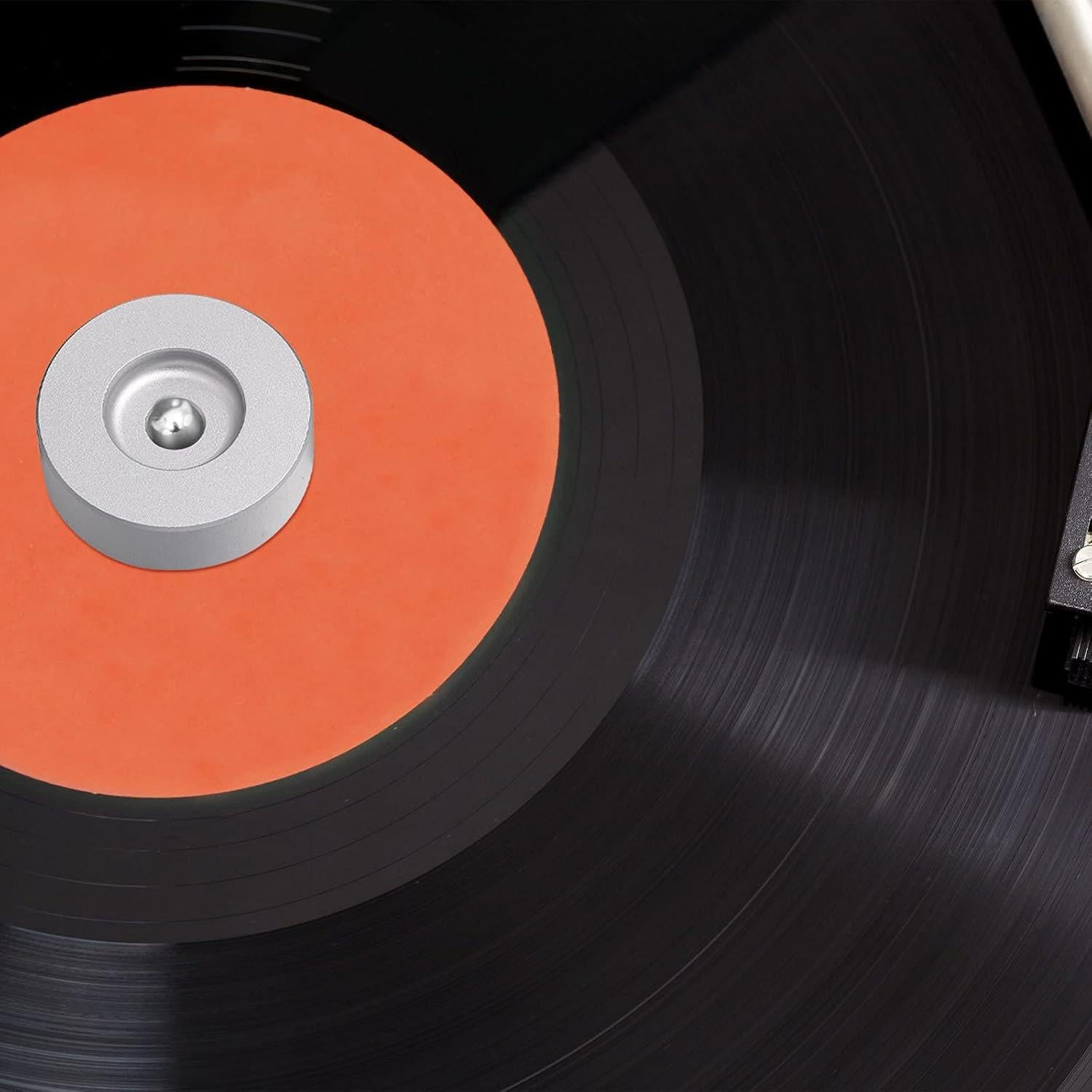 Adaptador de disco 45 RPM Frienda Aluminio Plata 7"