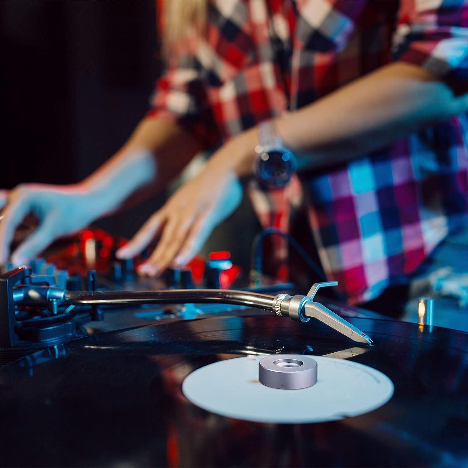 Adaptador de disco 45 RPM Frienda Aluminio Plata 7"