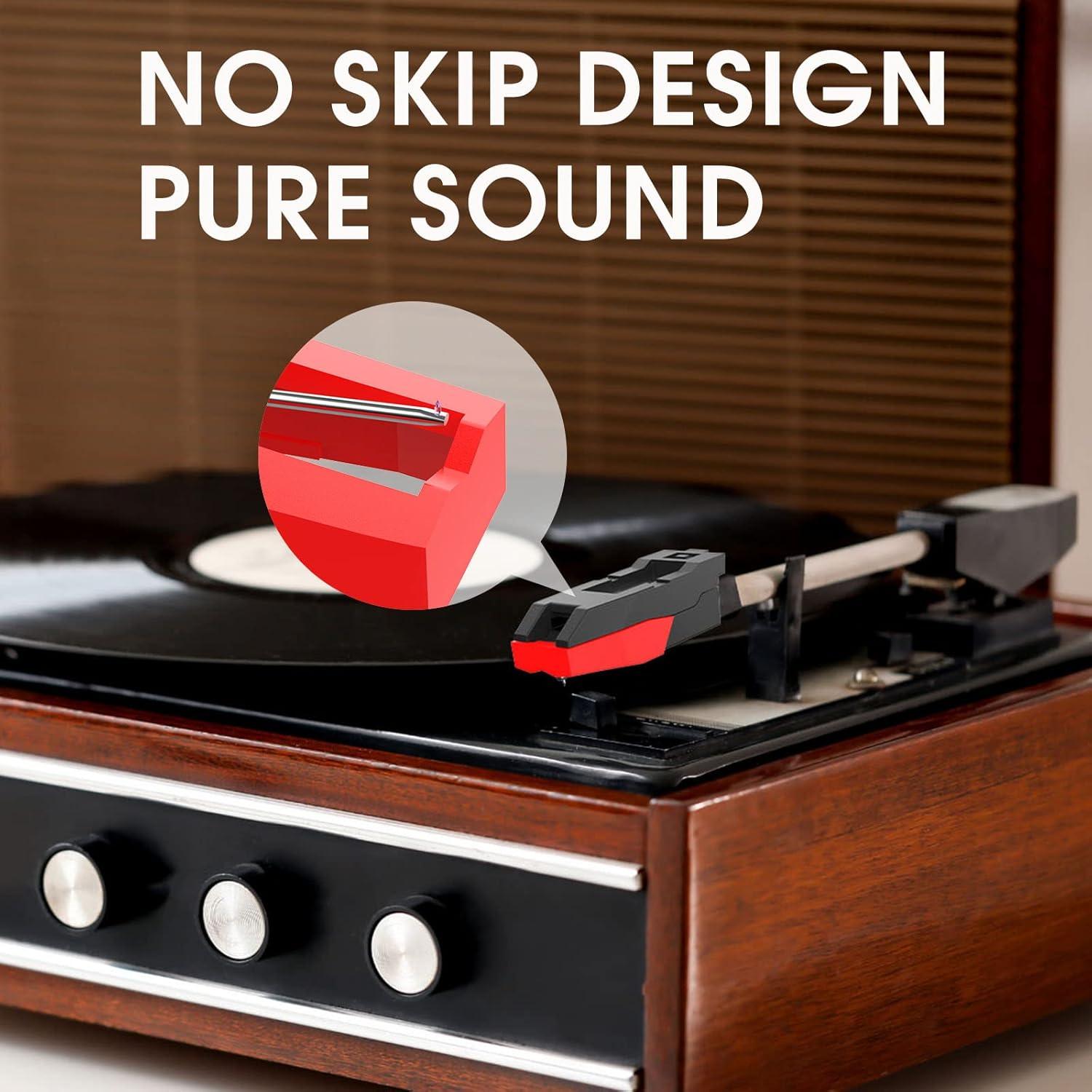 Agujas de repuesto para tocadiscos DIGITNOW, 4 unidades cerámicas