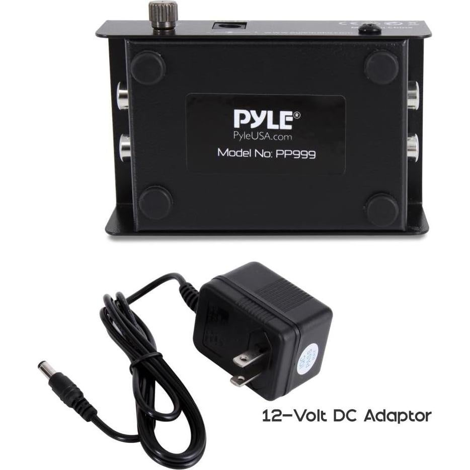 Preamplificador Estéreo Pyle PP999 para Turntable RCA 12V