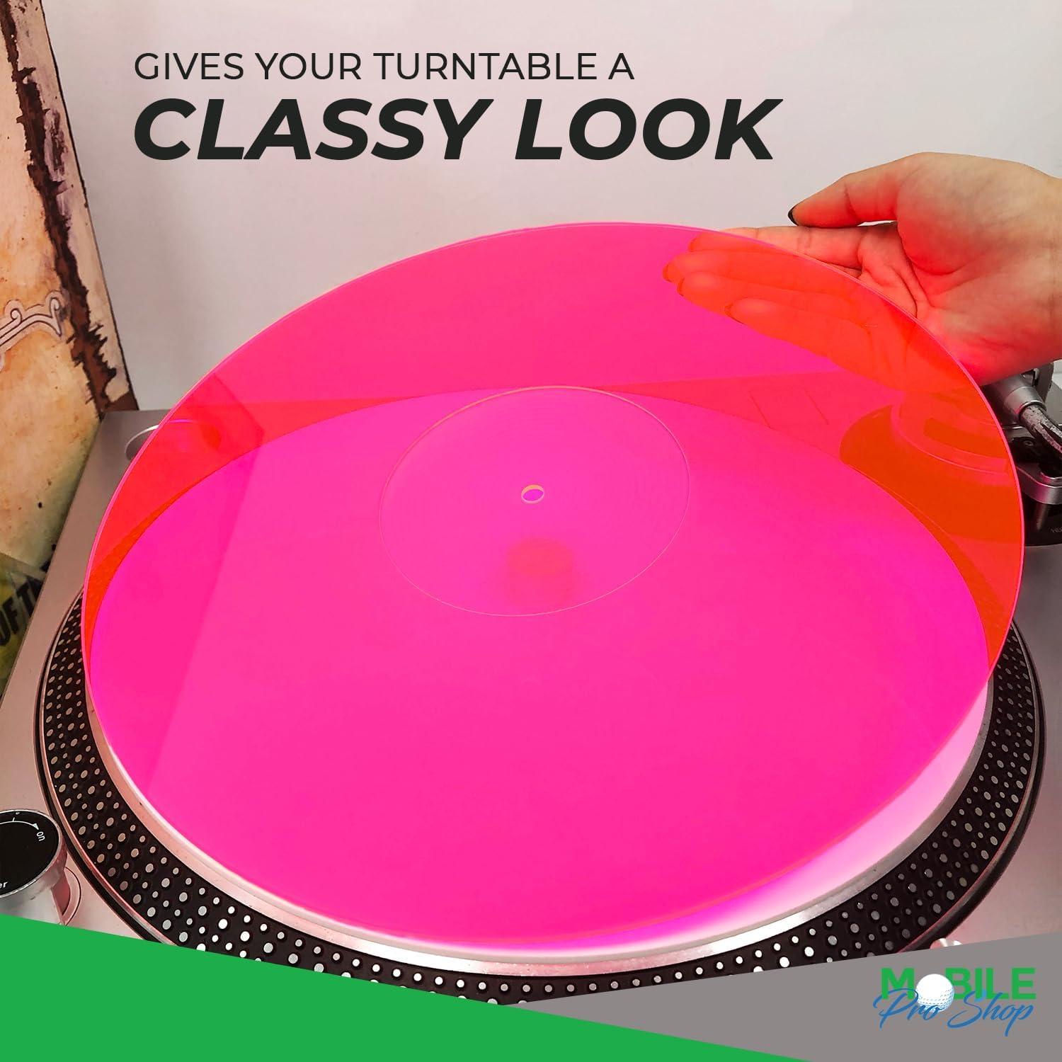 Alfombrilla Acrílica para Turntable Mobile Pro 30 cm Rosa