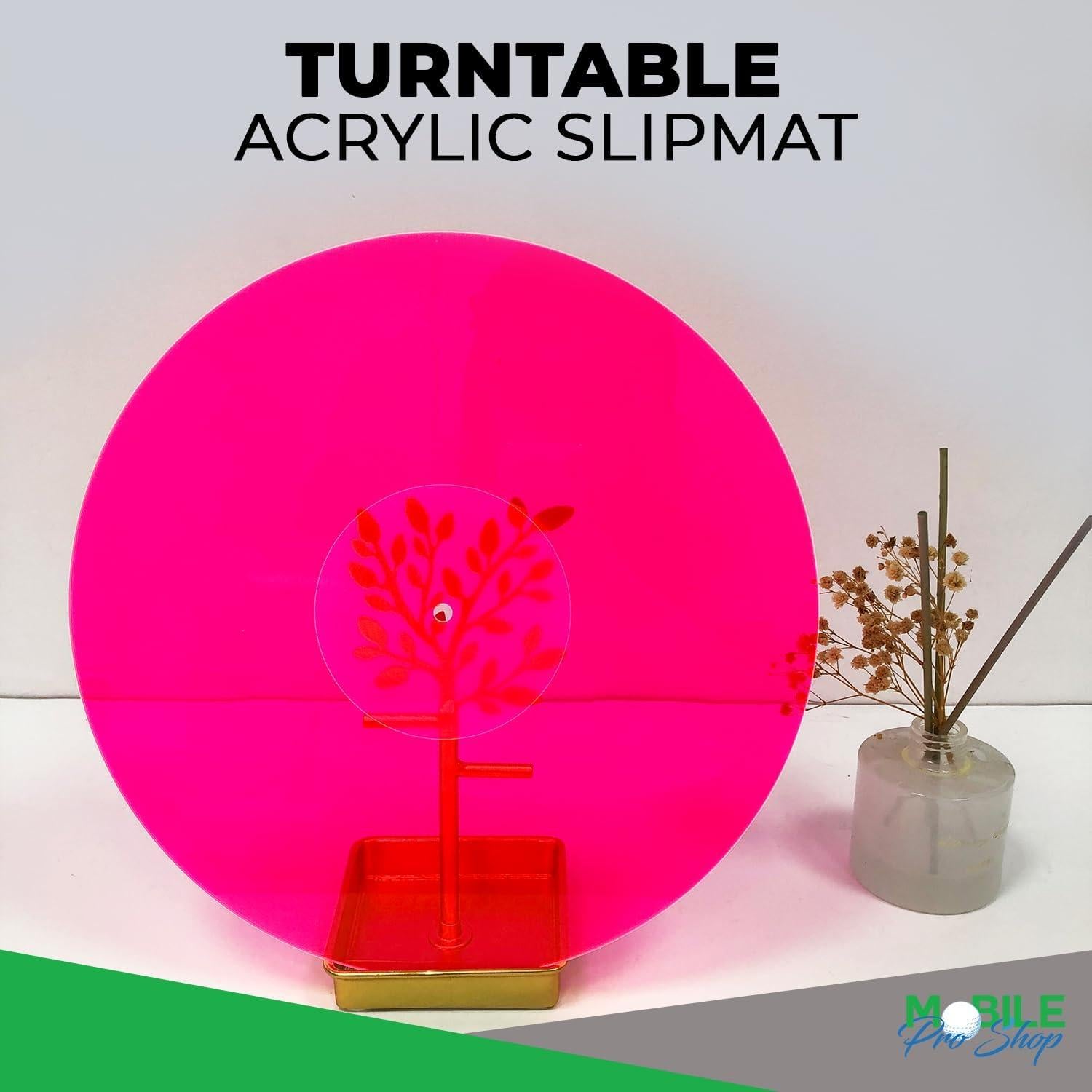 Alfombrilla Acrílica para Turntable Mobile Pro 30 cm Rosa