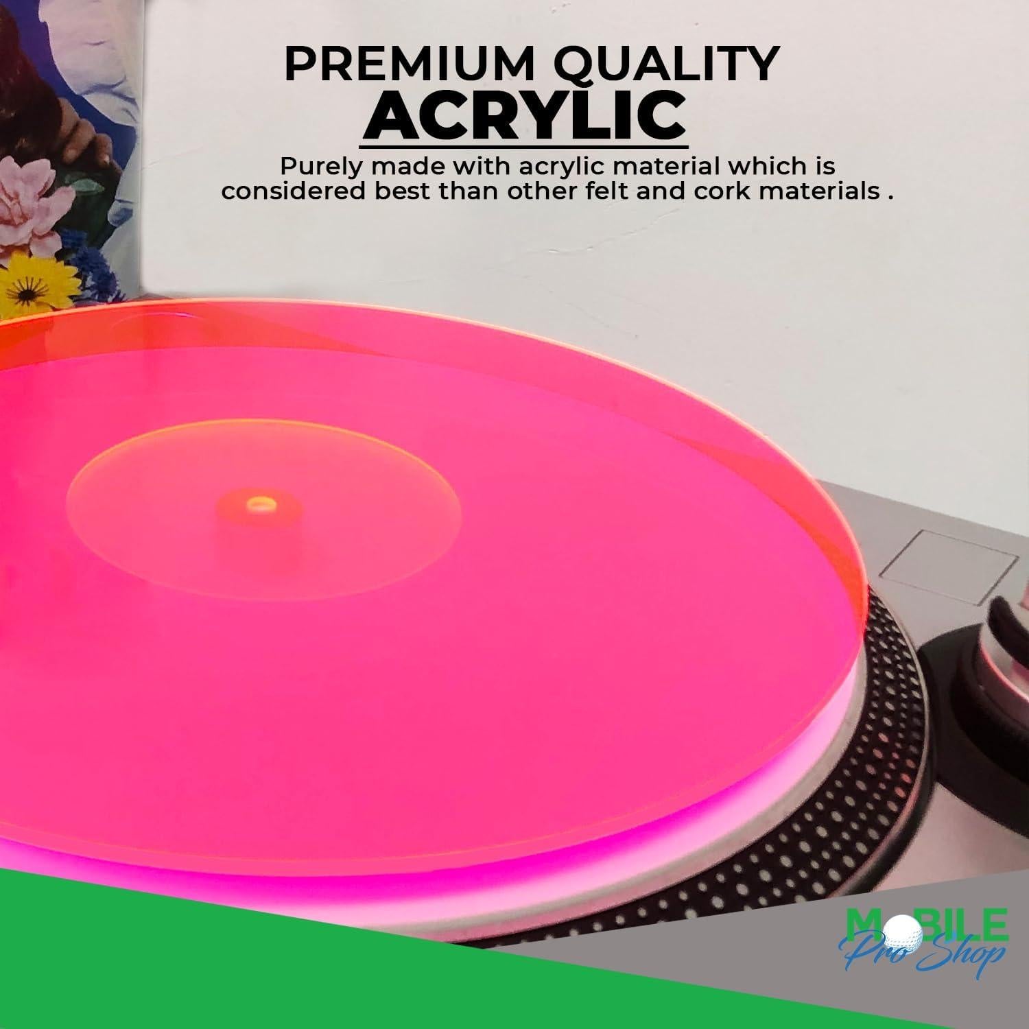 Alfombrilla Acrílica para Turntable Mobile Pro 30 cm Rosa