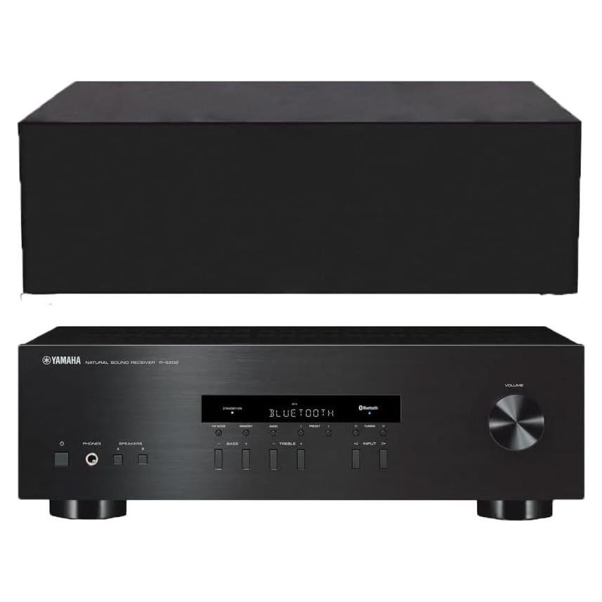 Cubierta de Polvo para Receptor Estéreo Yamaha y Sony - Negro