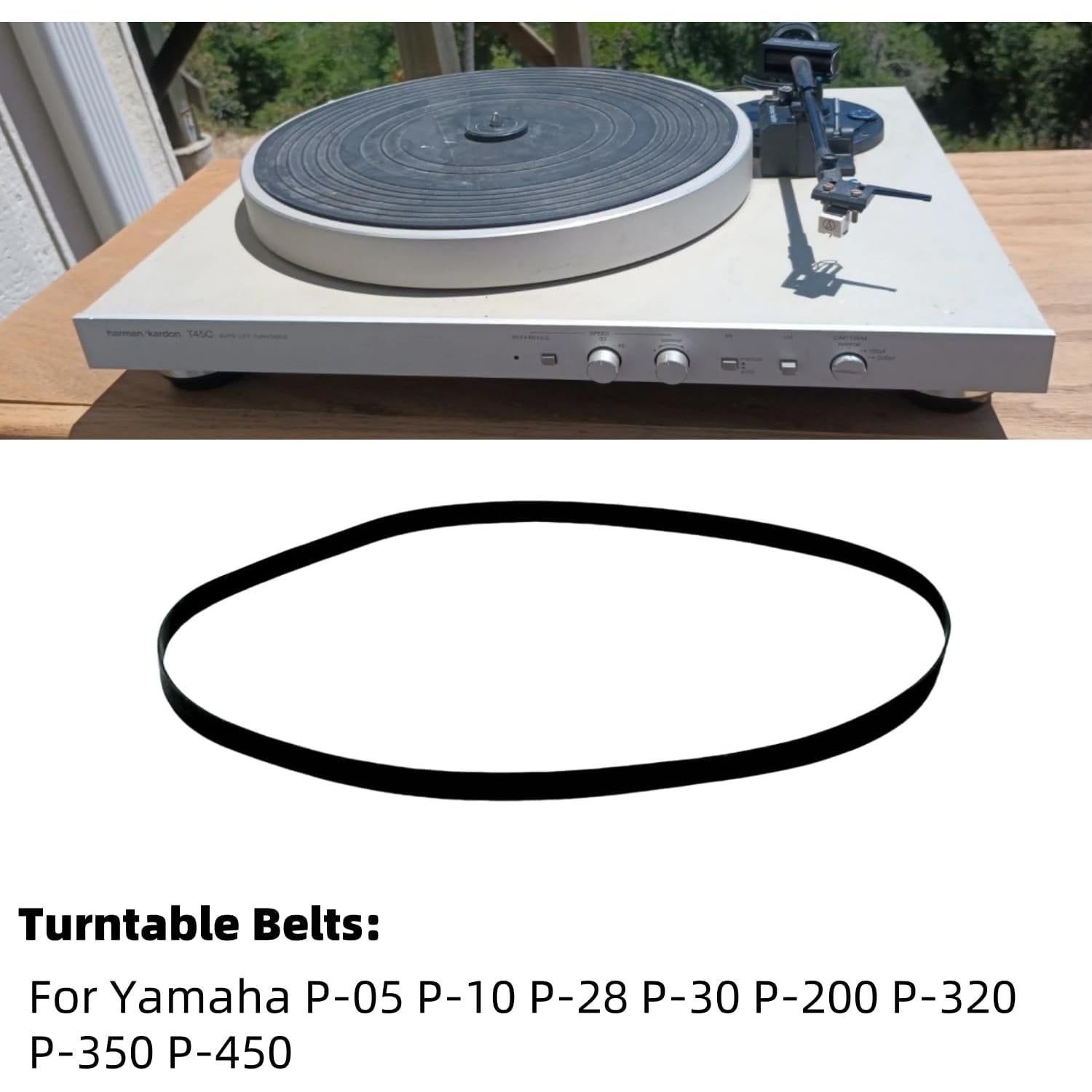 Cinturón de Reemplazo Sam&Johnny para Tocadiscos Yamaha P-05 P-10 P-28 P-30 P-200 P-320 P-350 P-450
