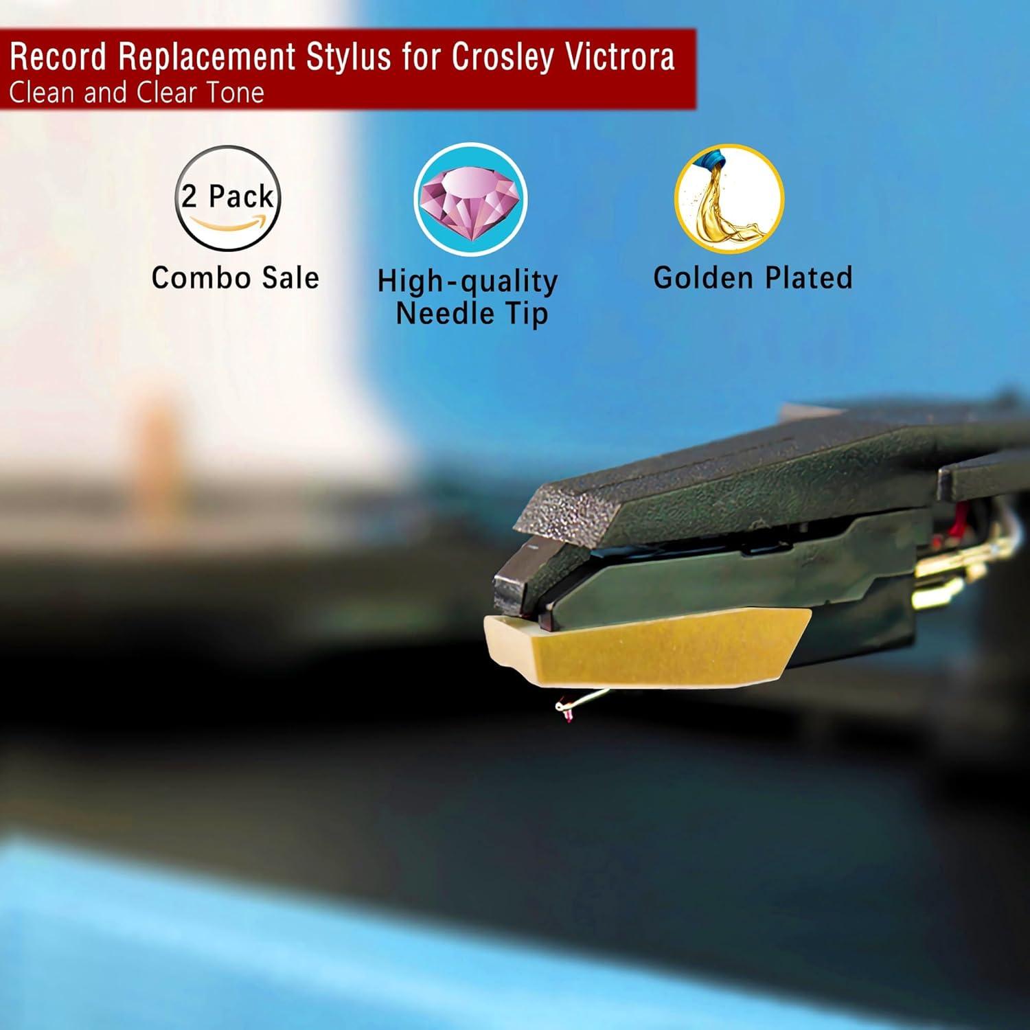 Agujas de Reemplazo para Tocadiscos TELIGREAT - 2 Piezas