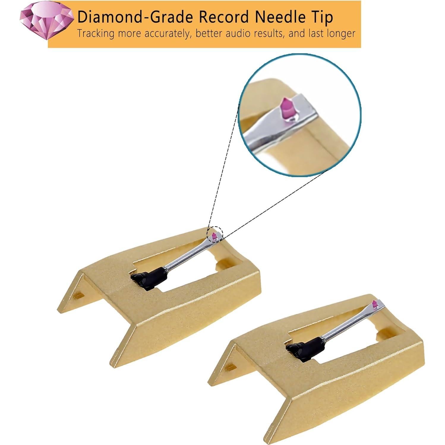 Agujas de Reemplazo para Tocadiscos TELIGREAT - 2 Piezas