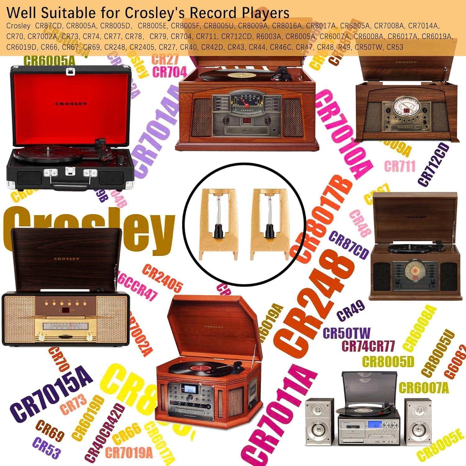 Agujas de Reemplazo para Tocadiscos TELIGREAT - 2 Piezas