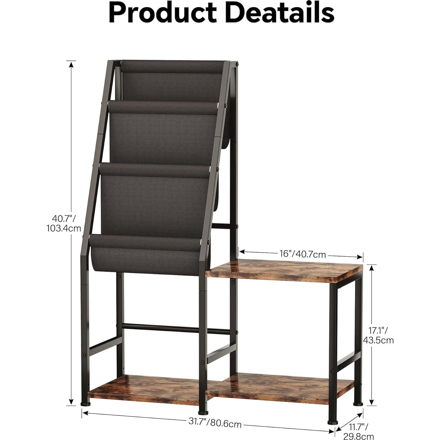Soporte para Tocadiscos Homeiju 3 Niveles para 200 Álbumes