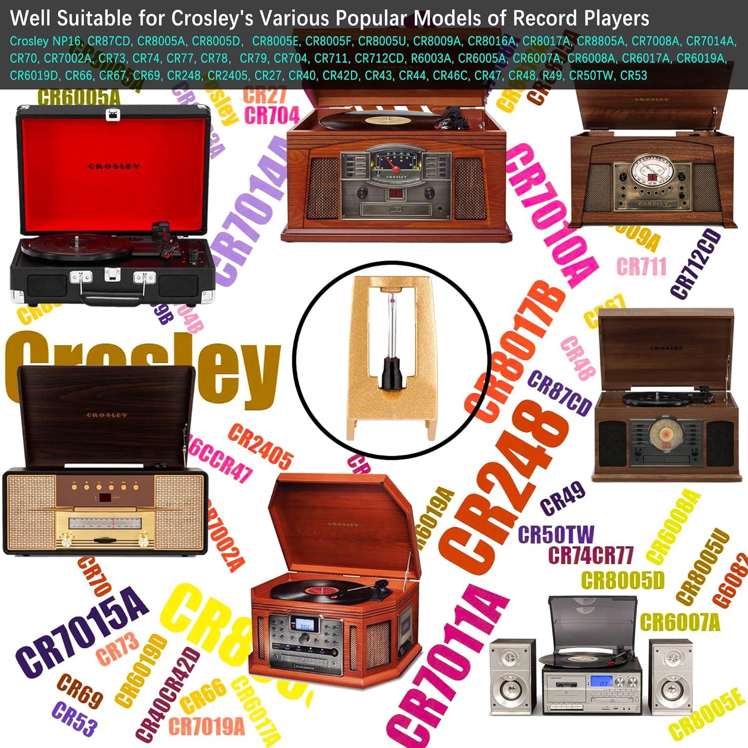 Kit de Agujas de Tocadiscos de Diamante + Cepillo de Limpieza