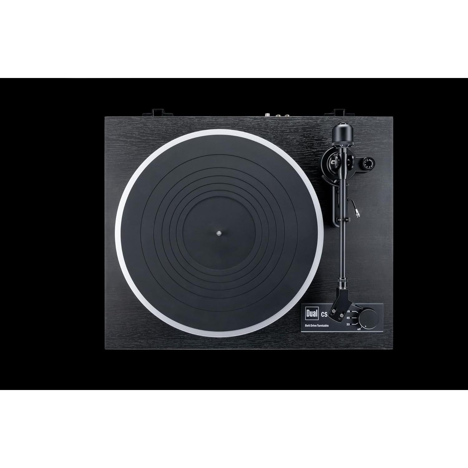 Tocadiscos Manual de Correa Dual CS 418 Negro 5.8 kg