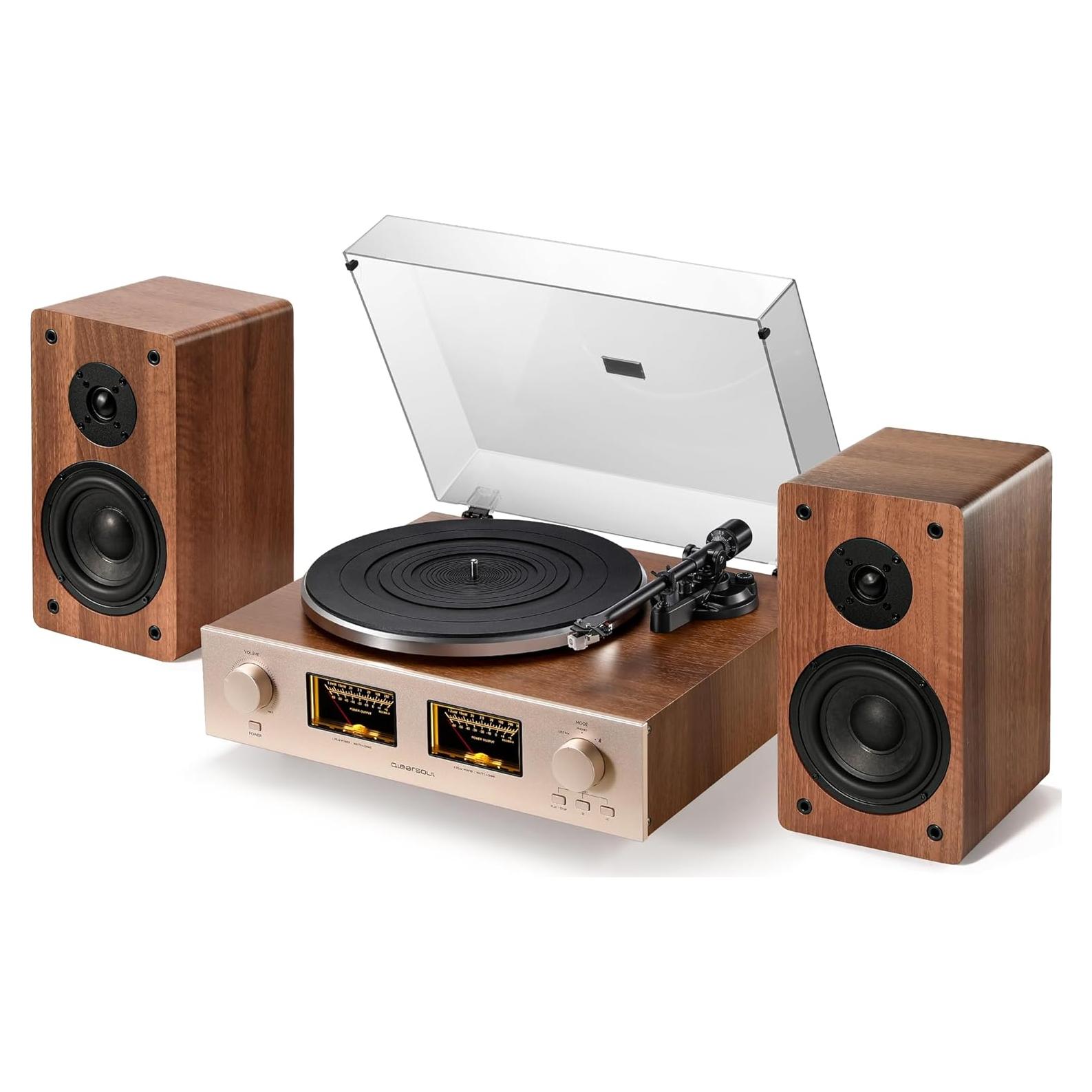Reproductor de Vinilo HiFire X con Altavoces 100W y Preamp DSP