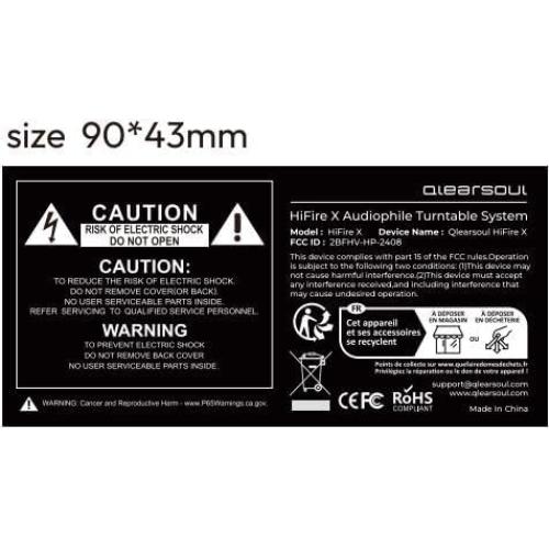 Reproductor de Vinilo HiFire X con Altavoces 100W y Preamp DSP