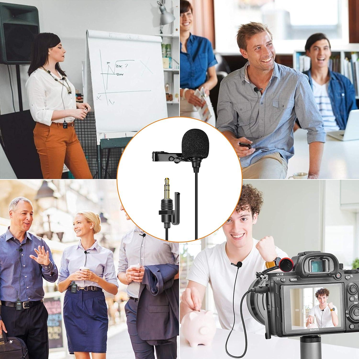 Micrófono Lavalier Comica CVM-SM-O1 Omnidireccional 1.2m