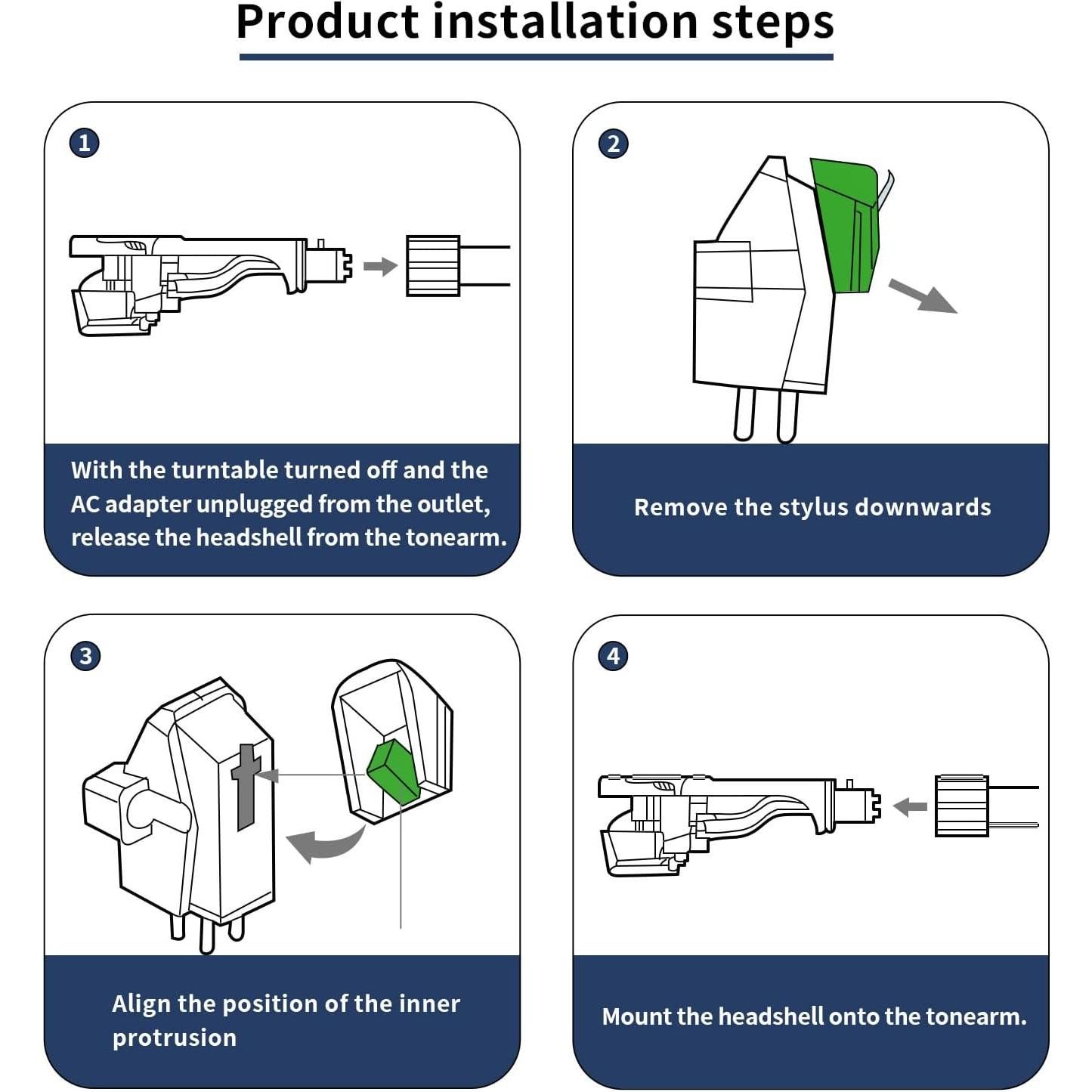 Aguja de Reemplazo ATN95E Stfedc para Tocadiscos Audio-Technica