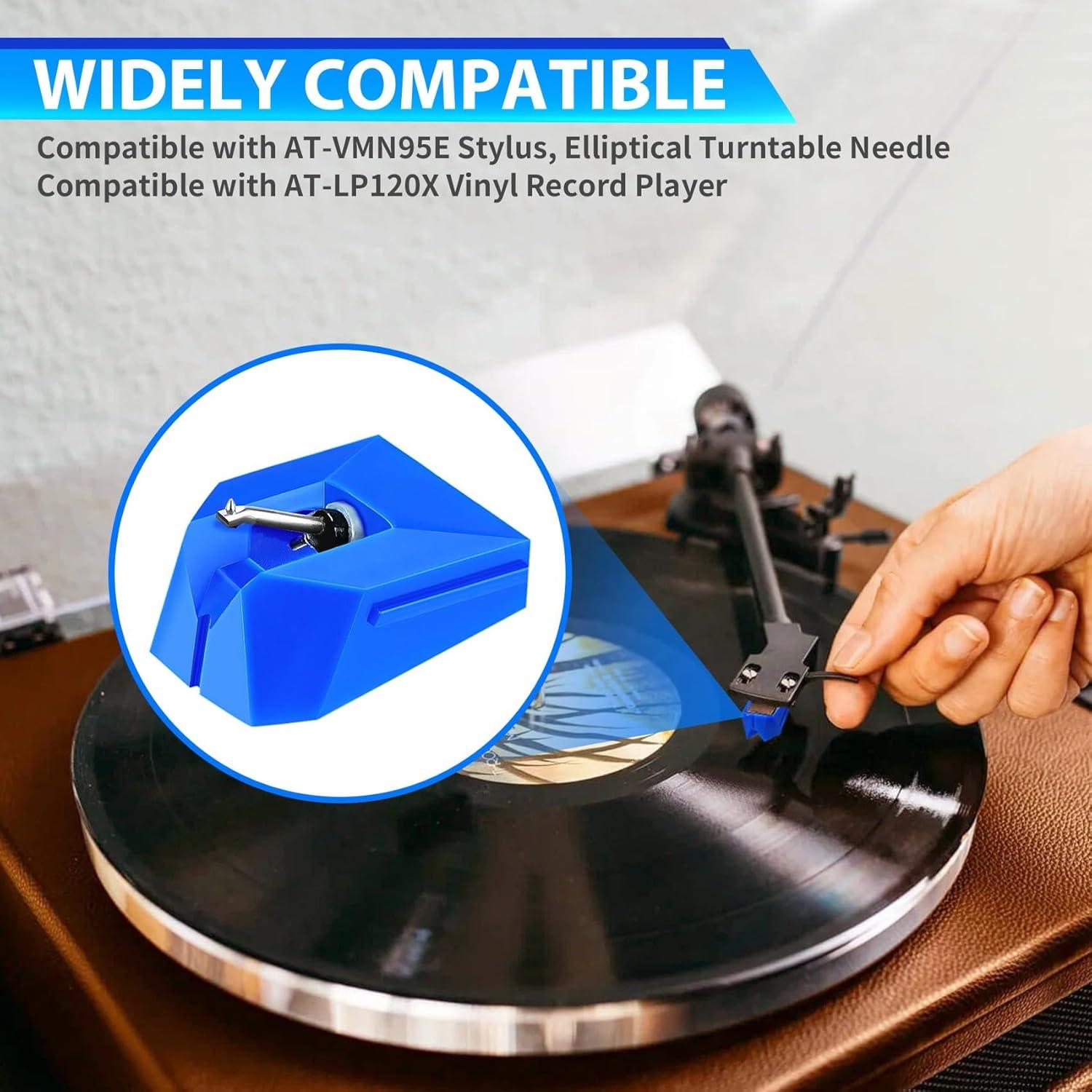 Aguja de Tocadiscos ATN95E Audio-Technica Azul - Reemplazo VM95