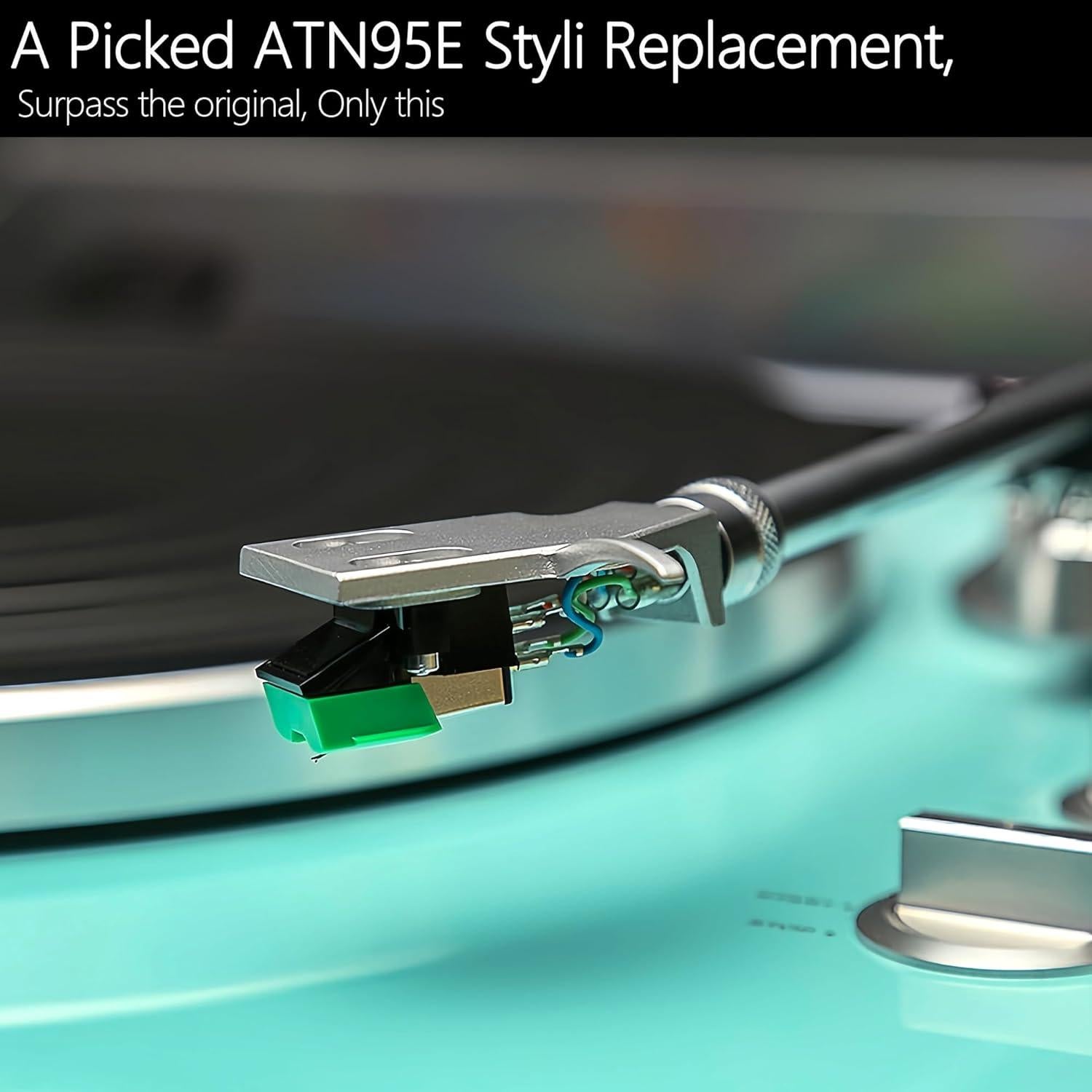 Aguja de Reemplazo ATN95E Diamond Audio-Technica para Tocadiscos