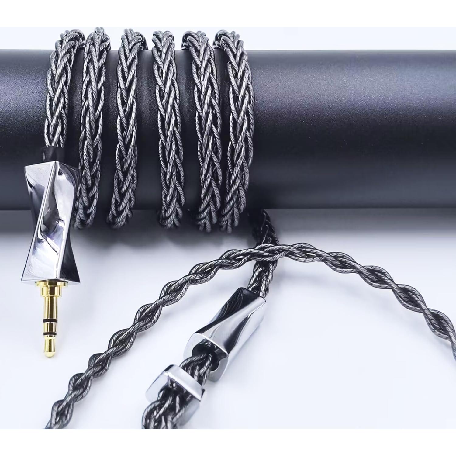 Cable MMCX FAAEAL 1.5m Cobre Cristalino 8N 3.5mm para Auriculares