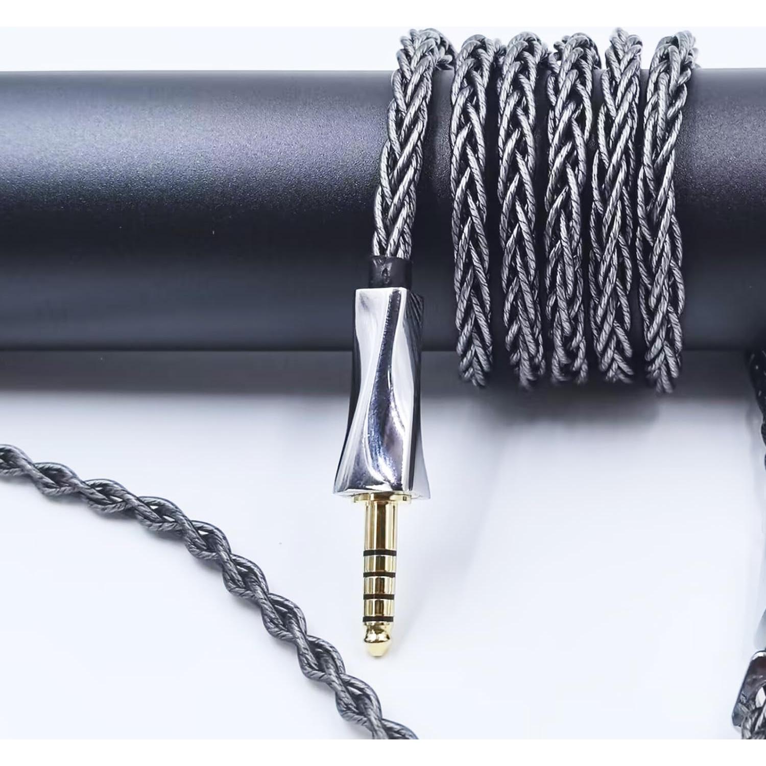 Cable de Audio FAAEAL 8N Plata Pura 1.5m 4.4mm para Audeze