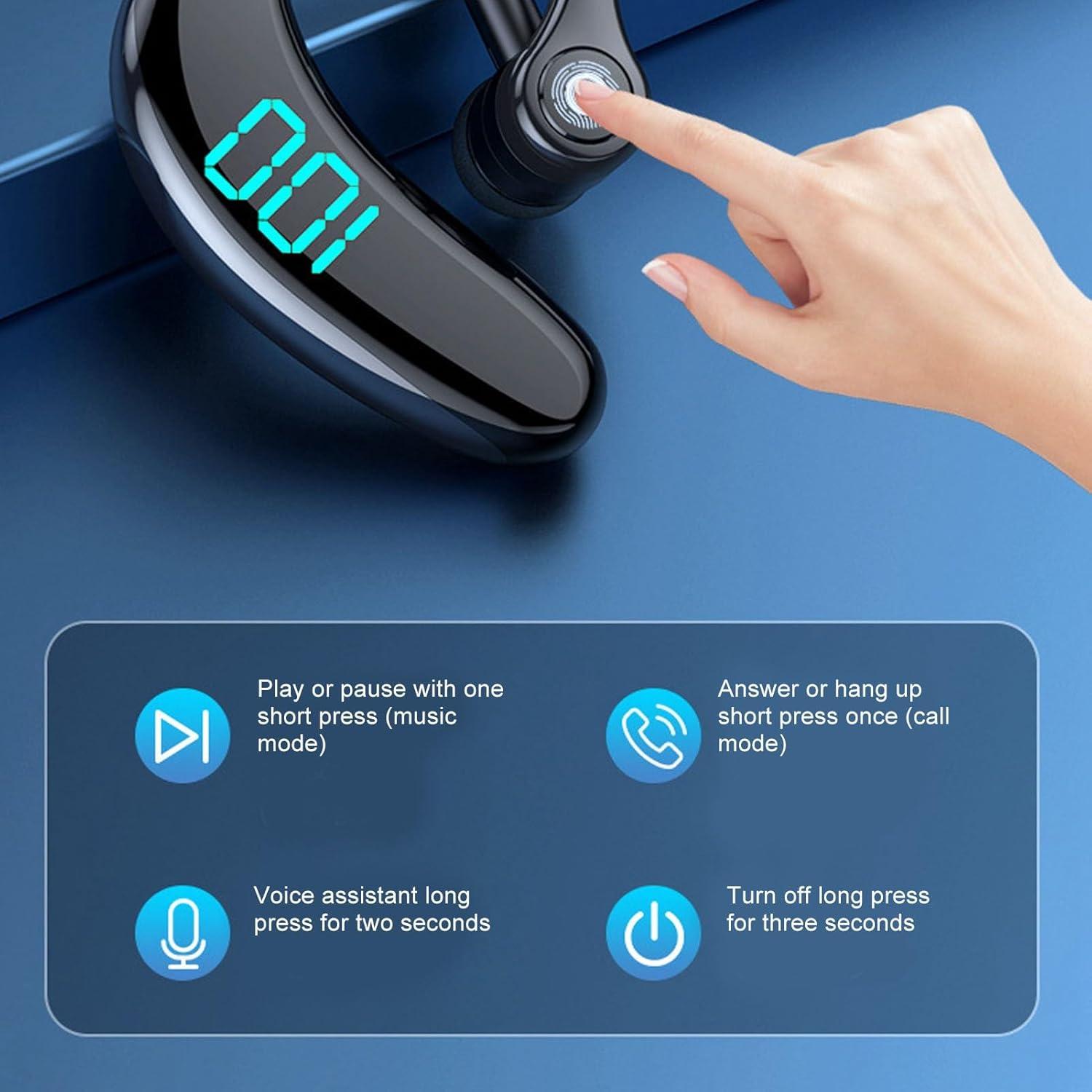 Auricular Bluetooth Yunseity V18 con cancelación de ruido 65h