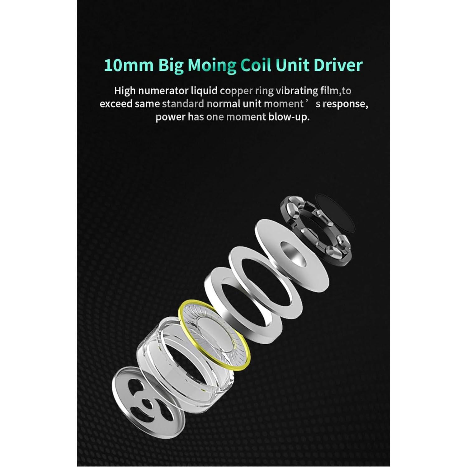 Auriculares In-Ear HiFi FEDAI CVJ CSE 10mm con Cable Desmontable