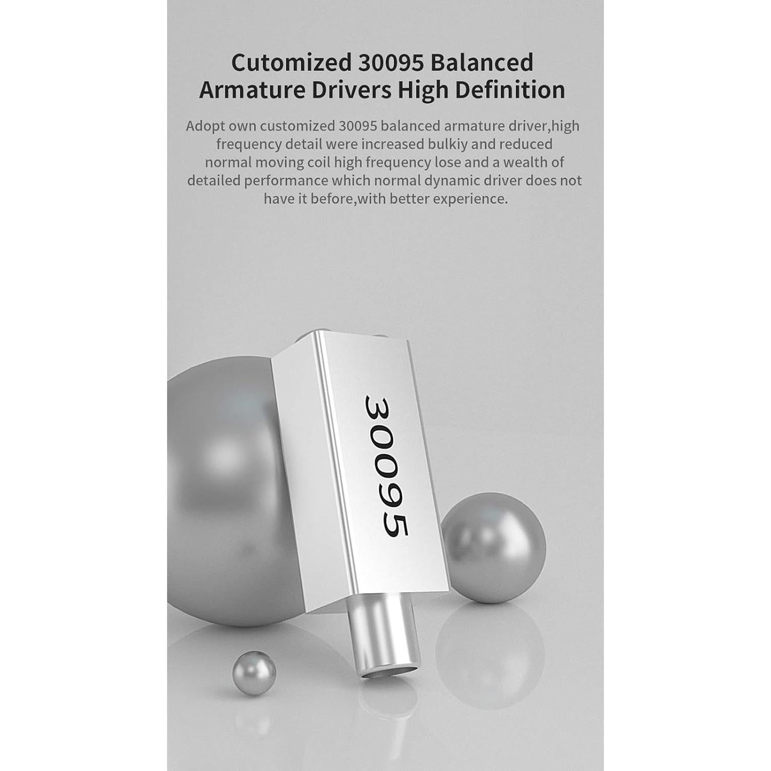 Auriculares In-Ear HiFi FEDAI CVJ CSE 10mm con Cable Desmontable