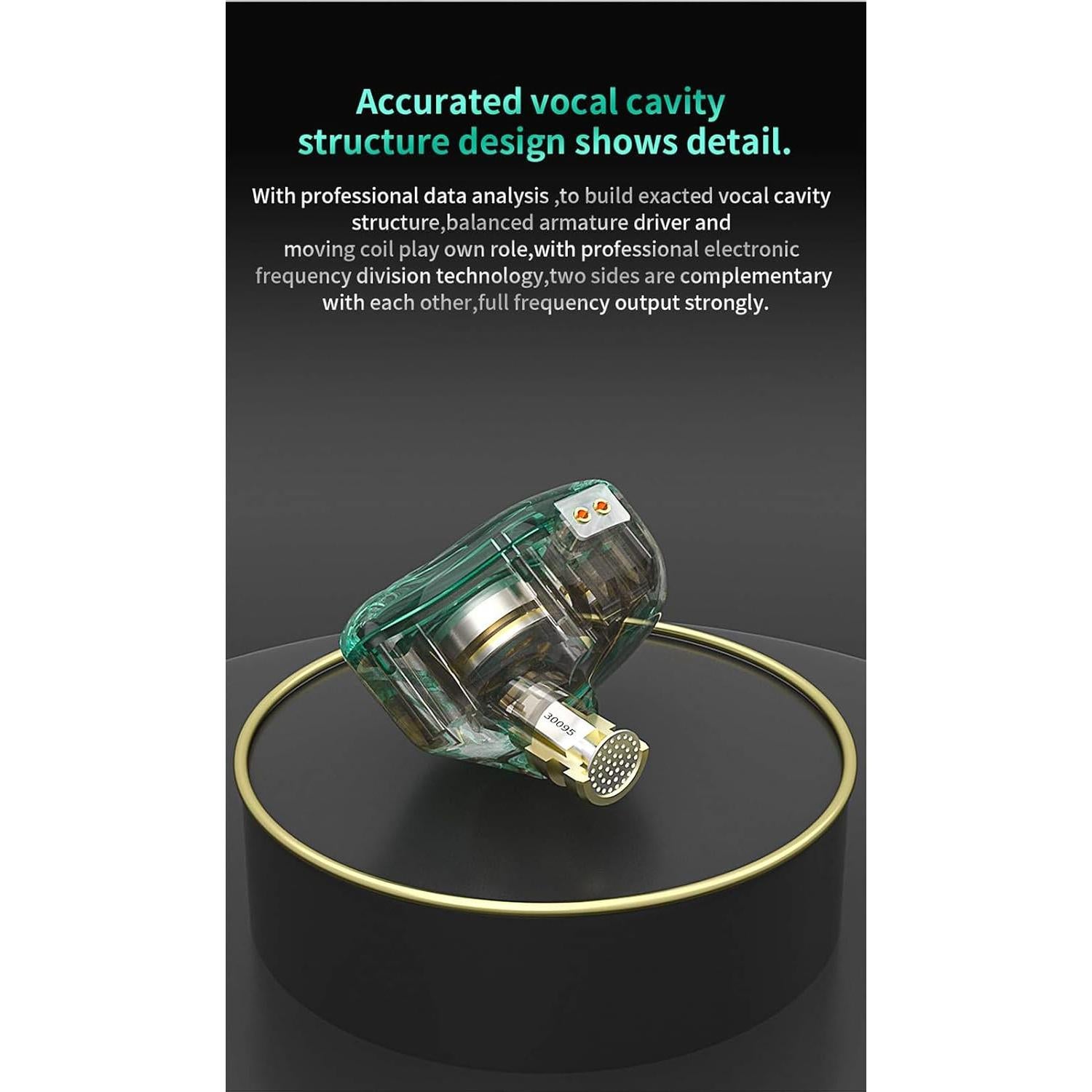 Auriculares In-Ear HiFi FEDAI CVJ CSE 10mm con Cable Desmontable