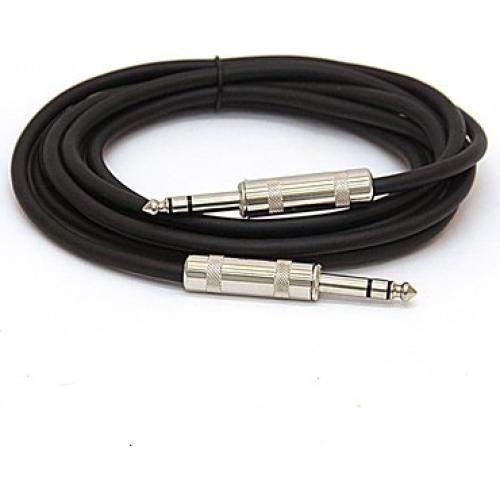 Cables de parche TRS 1/4" Seismic Audio 3.05m Paquete de 6
