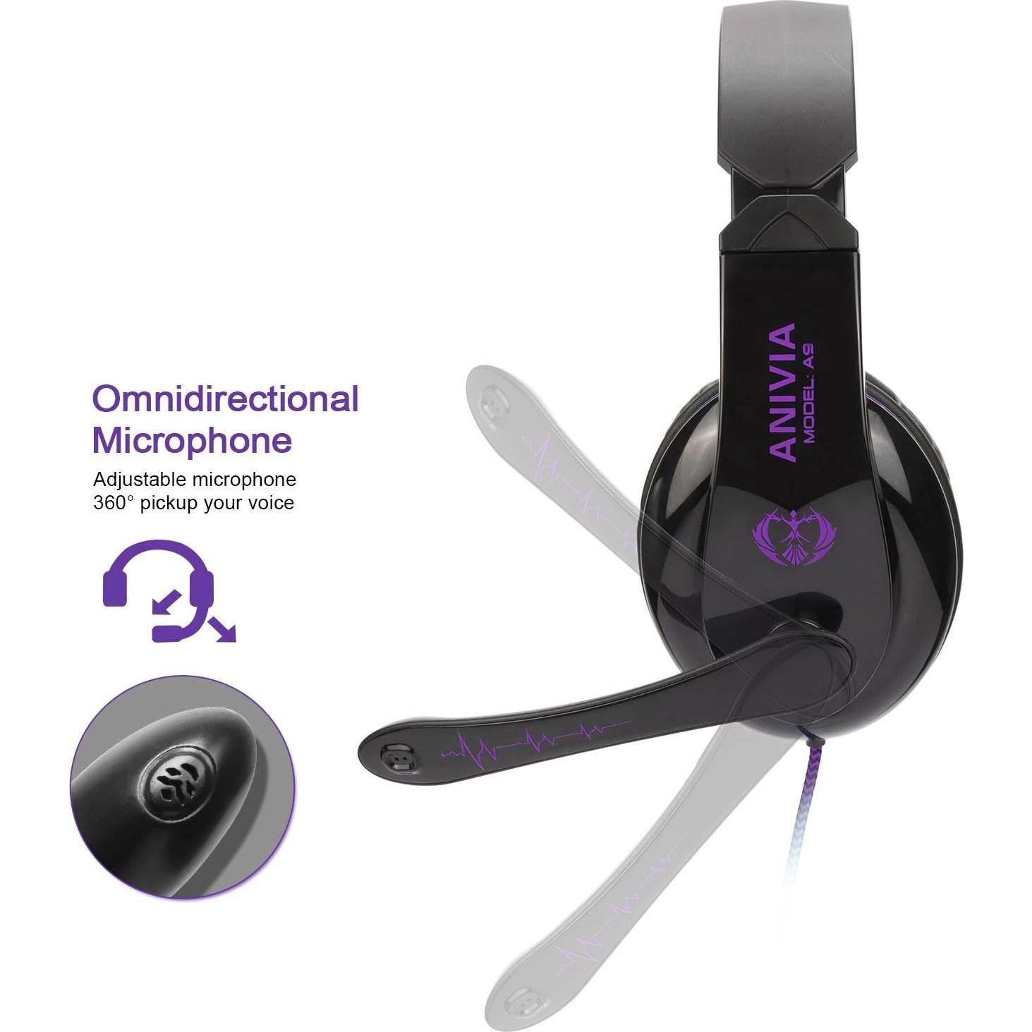 Auriculares Gaming Anivia AH68 con Micrófono 3.5mm