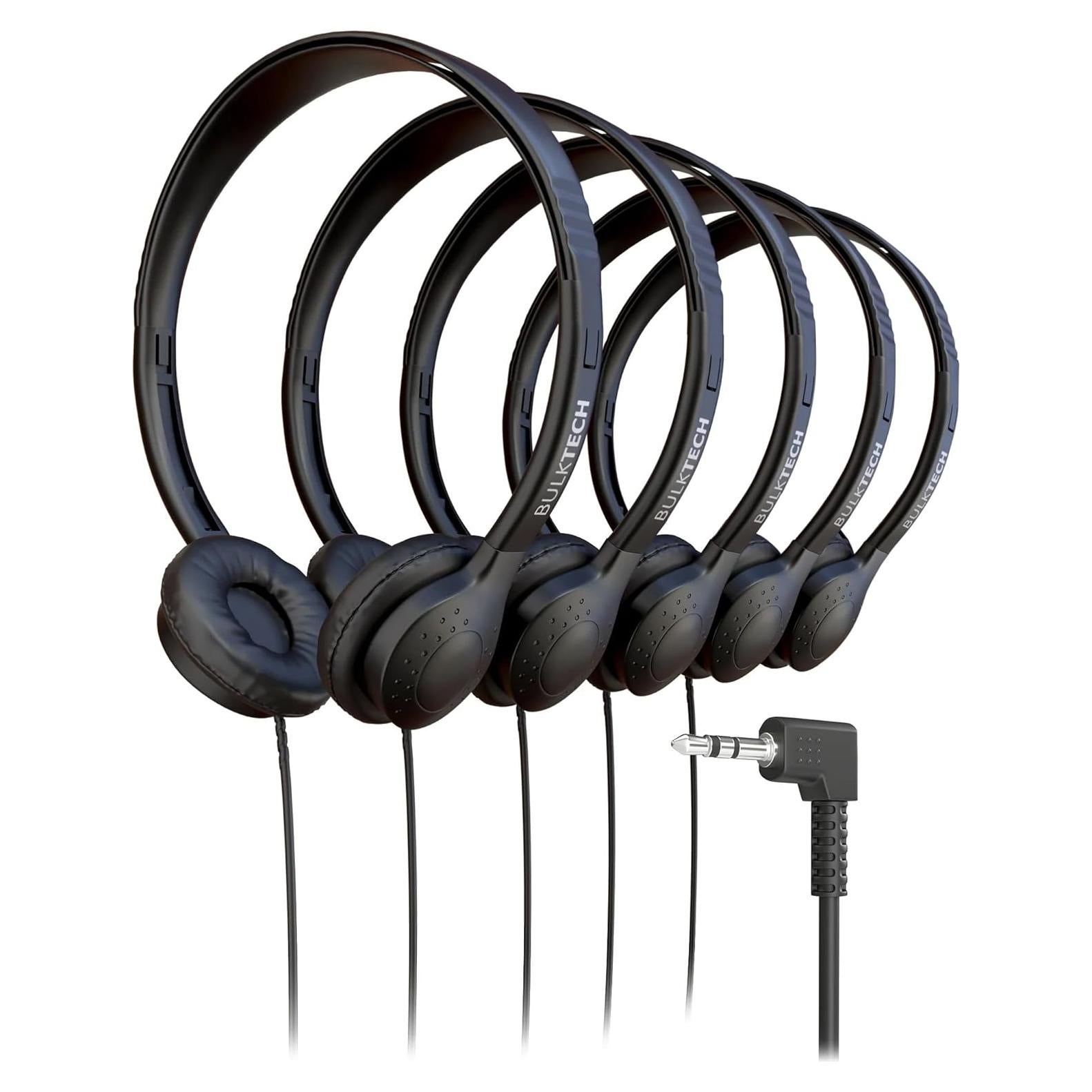 Auriculares Bulktech de Cuero con Cable 3.5mm - Paquete de 5