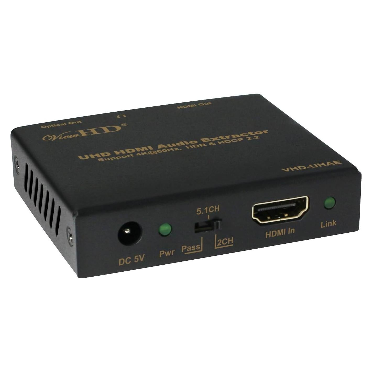 Extractor de Audio HDMI 4K ViewHD VHD-UHAE 18Gbps