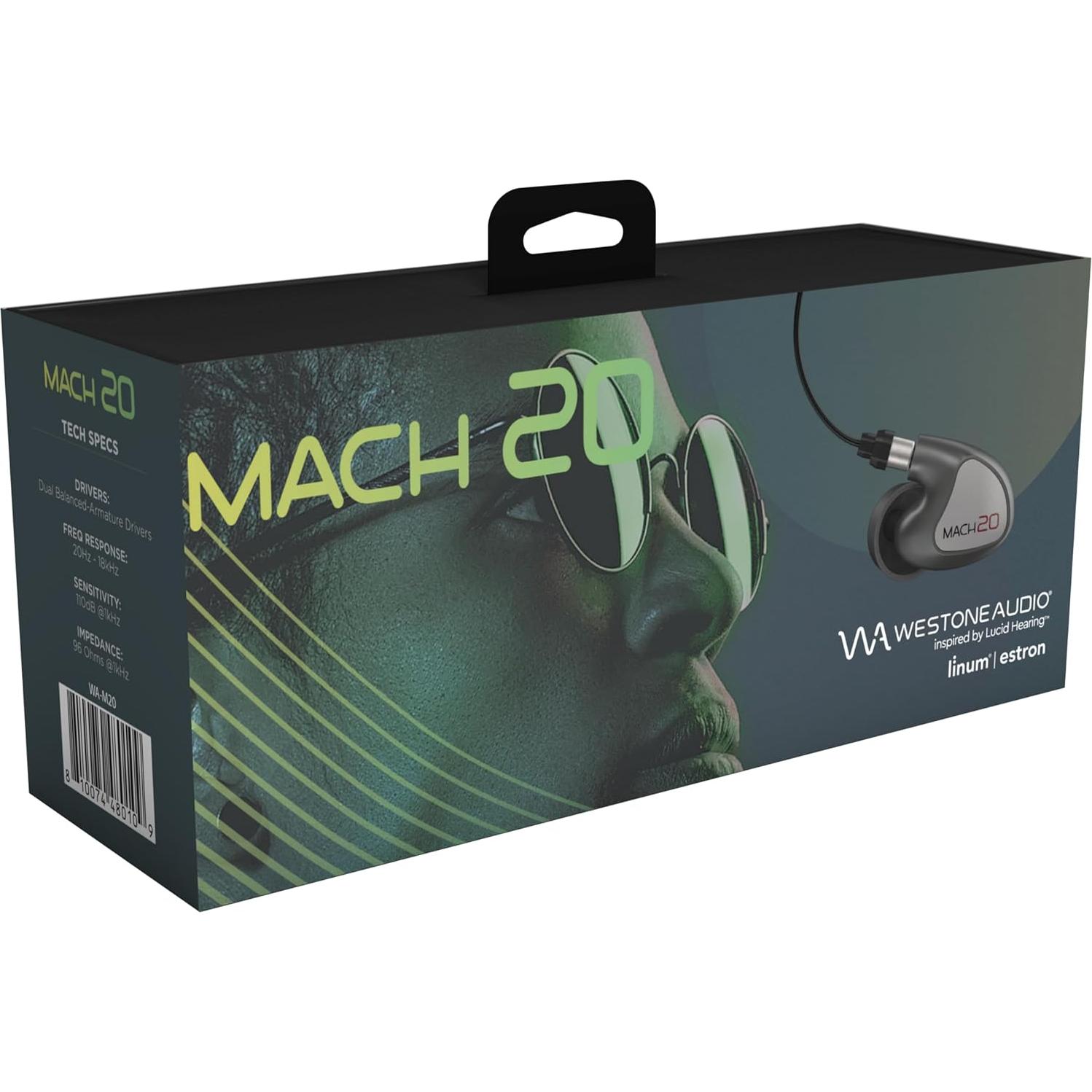 Auriculares In-Ear Westone Audio MACH 20 con Cable Linum BAX